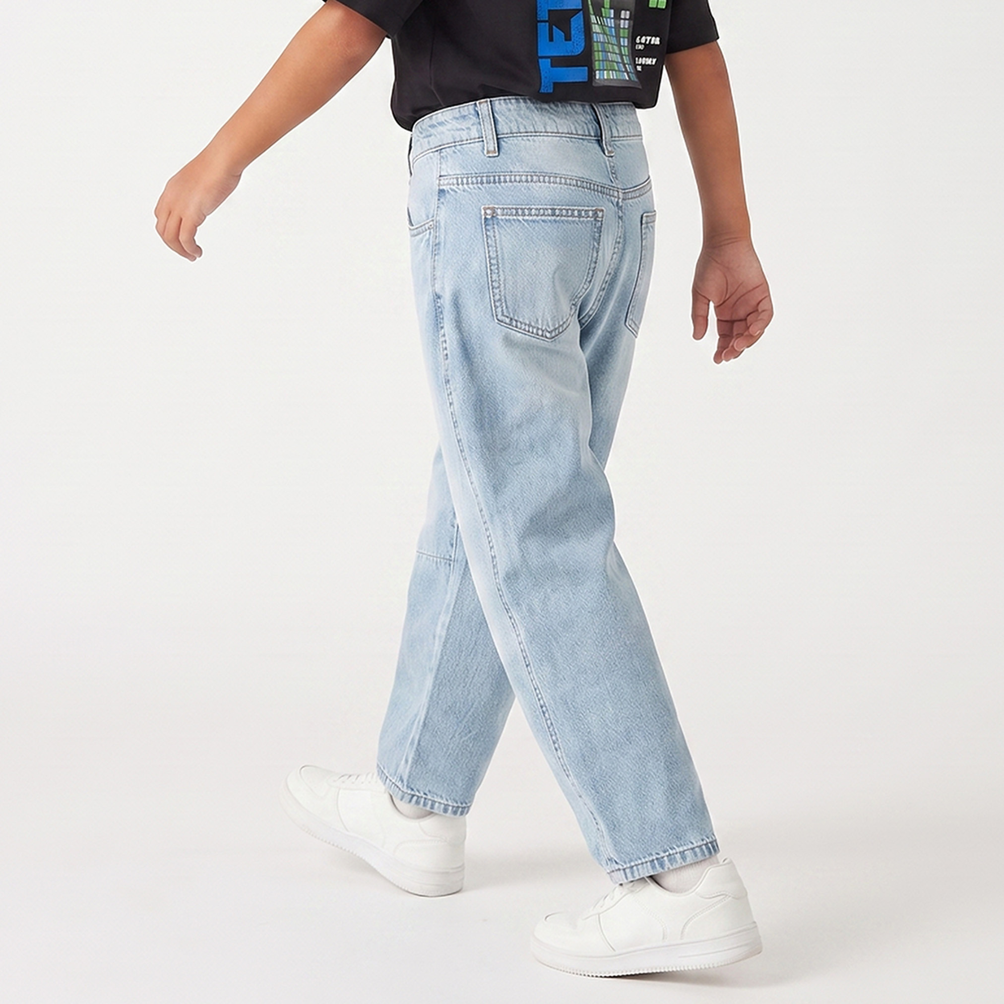 بنطلون جينز مغسول مع جيب من جونيورز-boys-clothing-bottoms-jeans-image-2