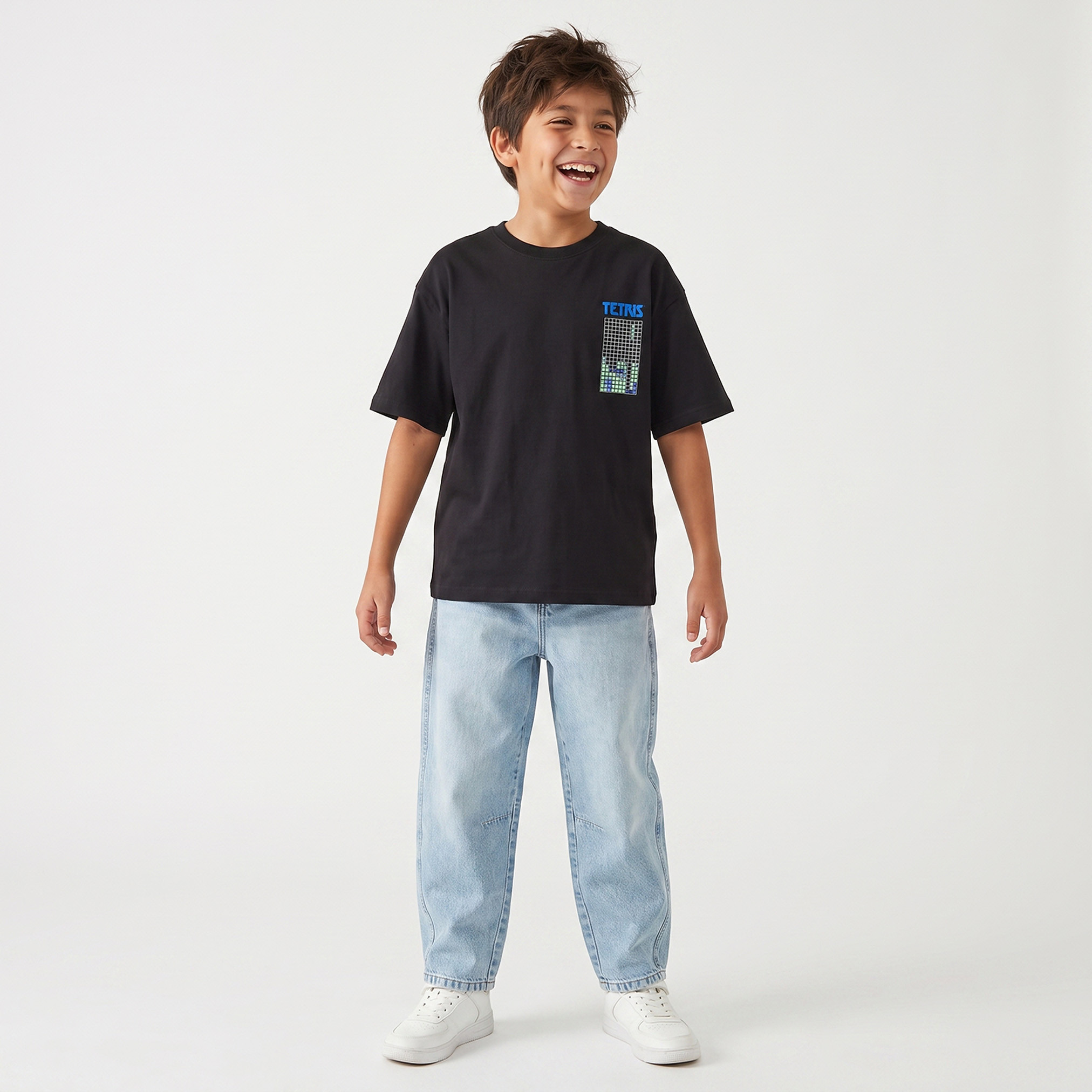 بنطلون جينز مغسول مع جيب من جونيورز-boys-clothing-bottoms-jeans-image-3