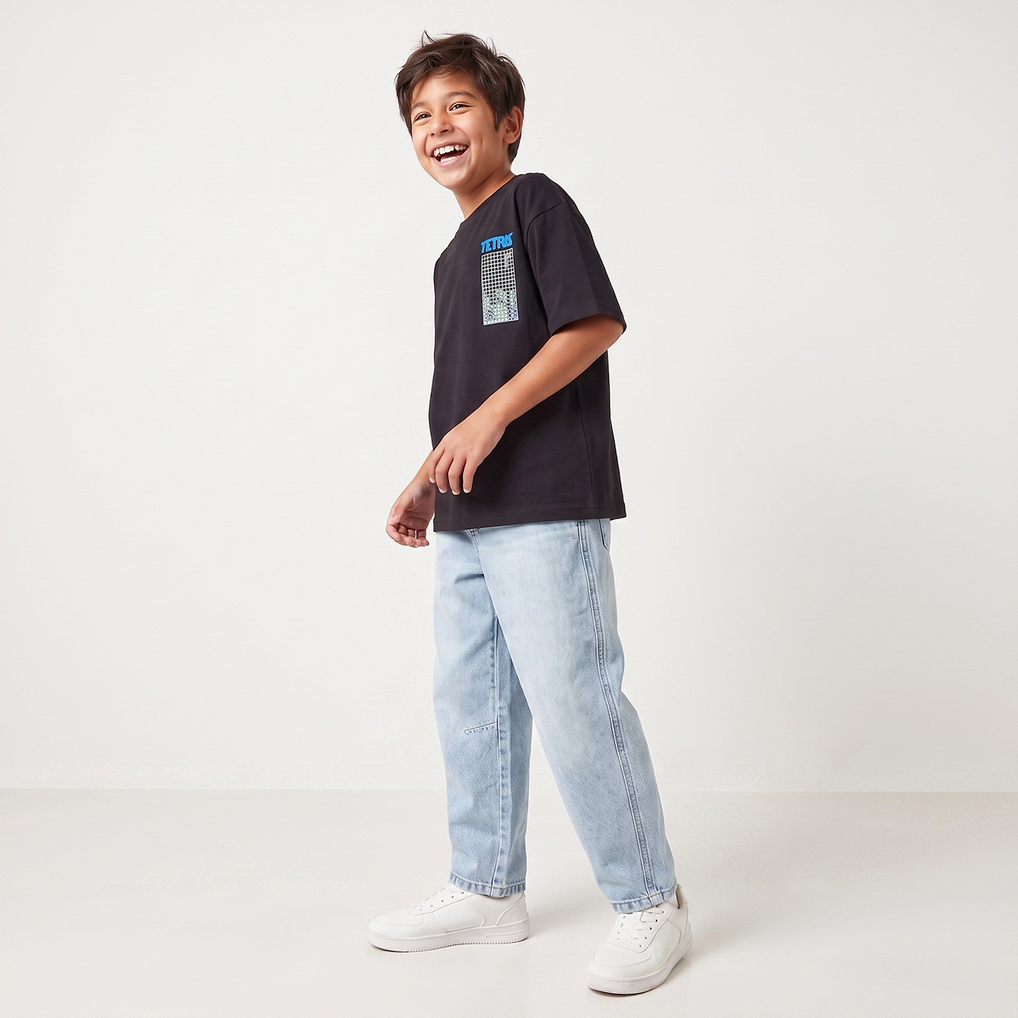 بنطلون جينز مغسول مع جيب من جونيورز-boys-clothing-bottoms-jeans-image-5