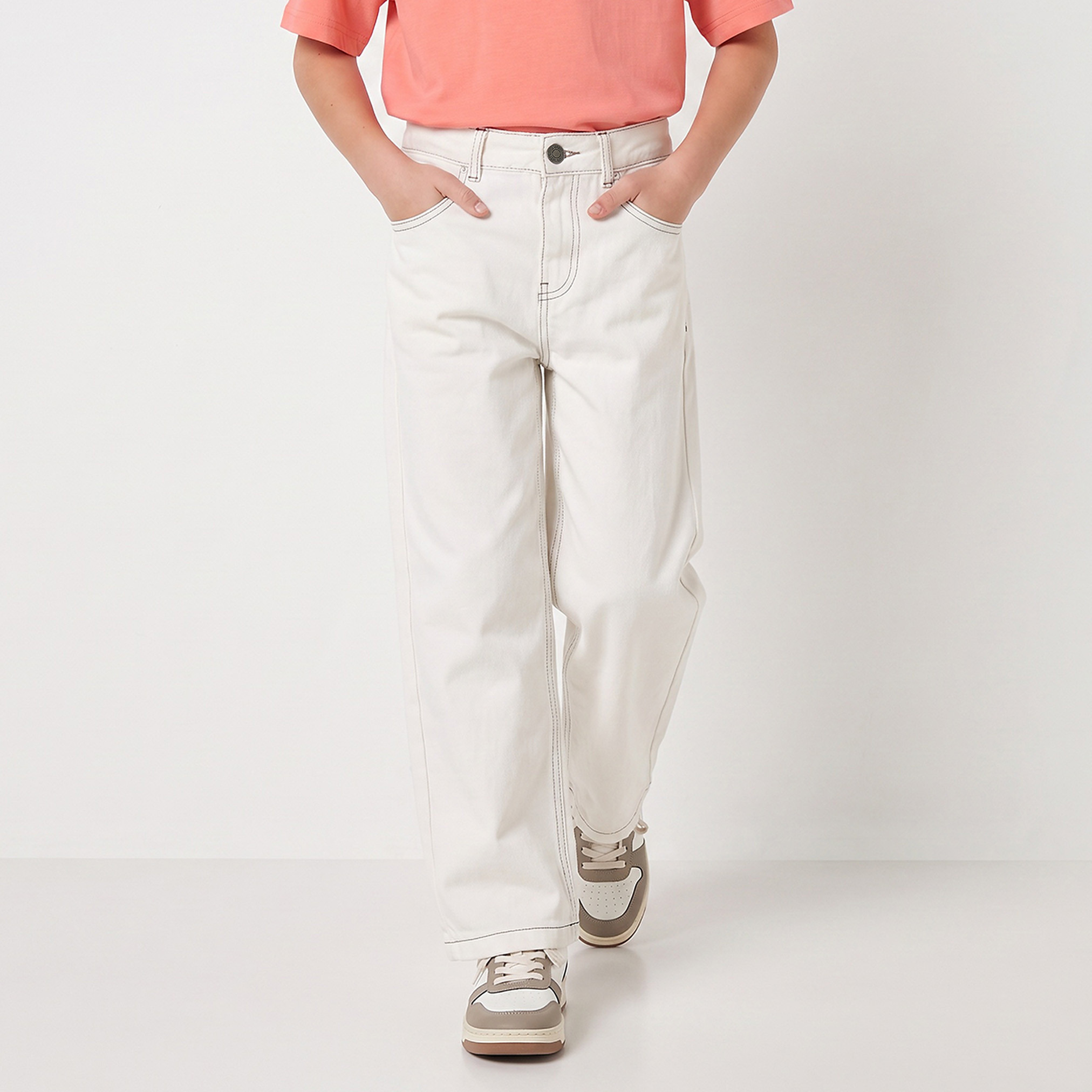 Juniors Jeans with Pockets-boys-clothing-bottoms-jeans-image-1