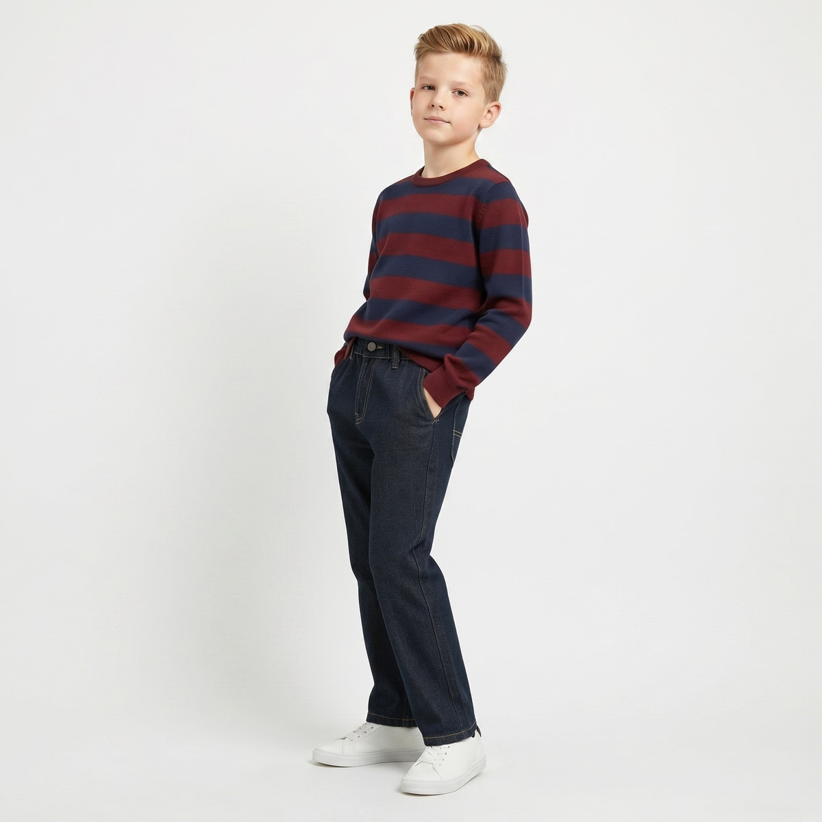 Juniors Regular Fit Jeans with Pockets-boys-clothing-bottoms-jeans-image-6
