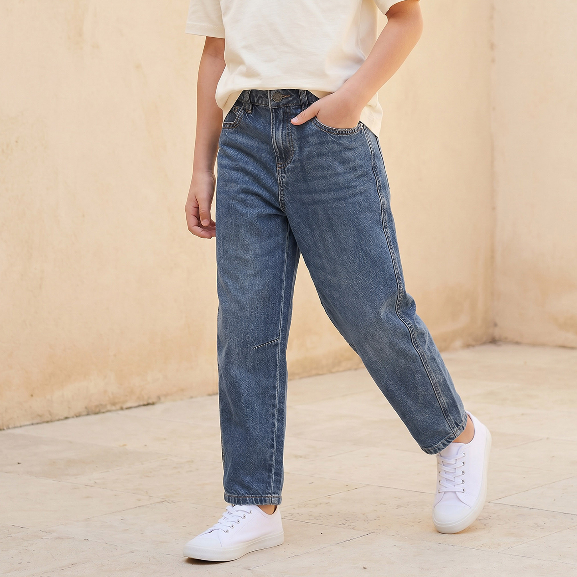 Juniors Mid-Rise Jeans with Pockets-boys-clothing-bottoms-jeans-image-1