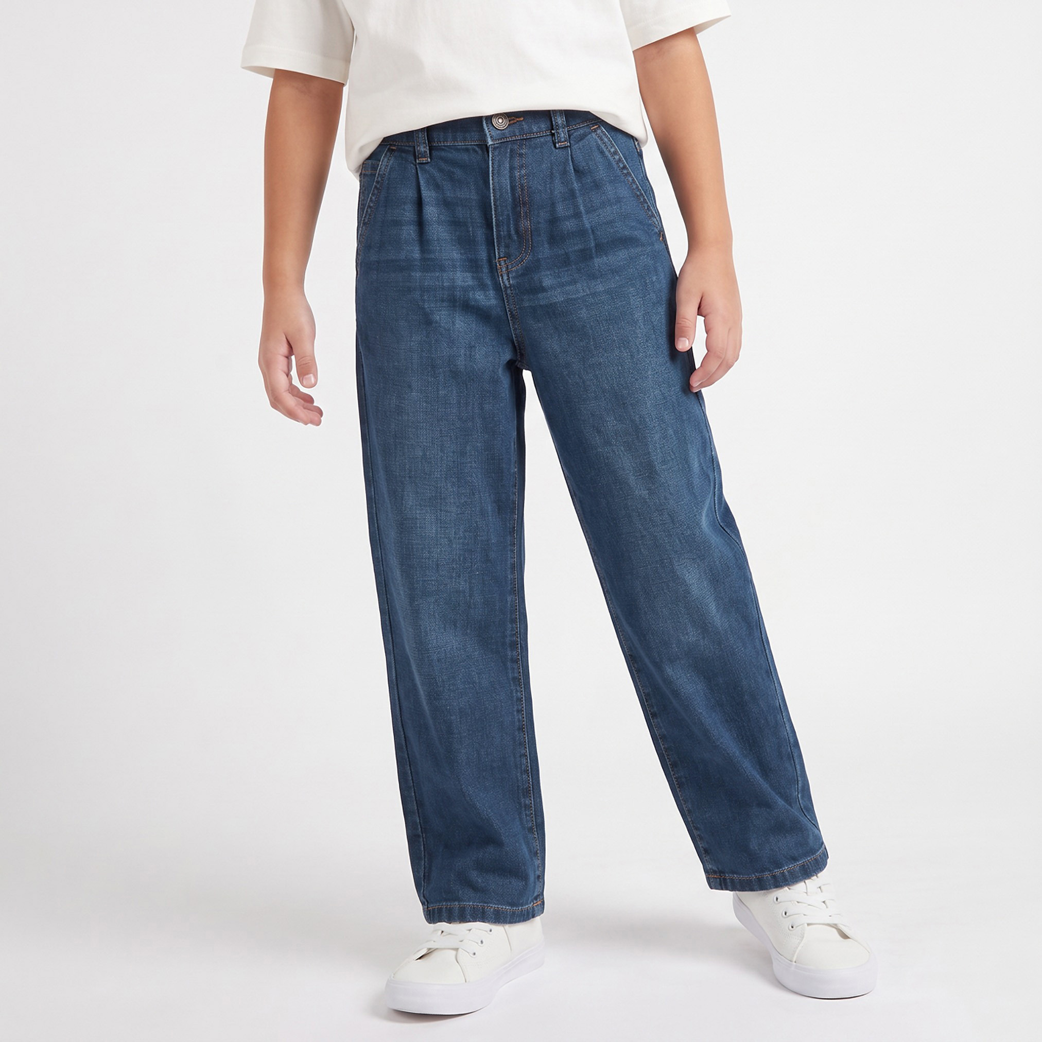 Juniors Jeans with Semi-Elastic Waist-boys-clothing-bottoms-jeans-image-1