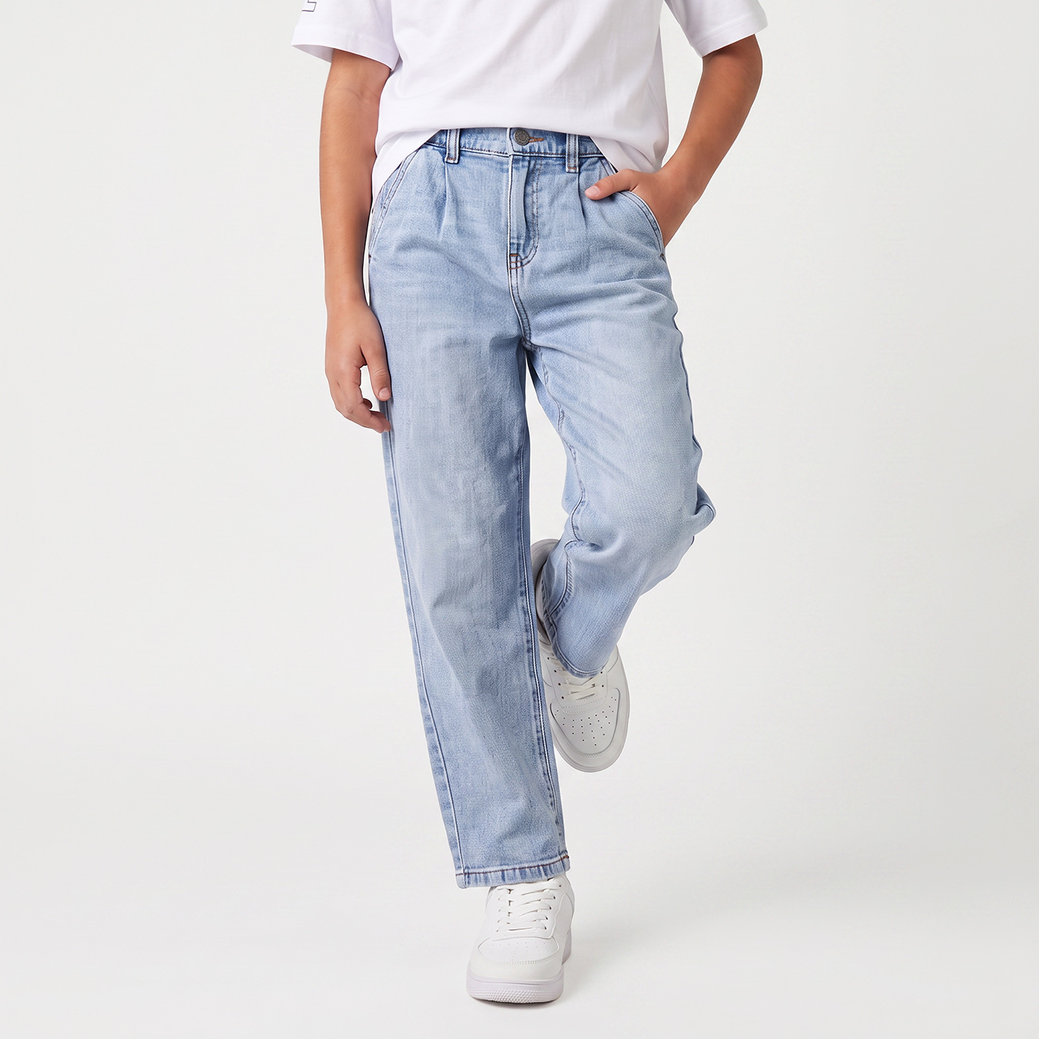Juniors Washed Mid-Rise Jeans-boys-clothing-bottoms-jeans-image-1