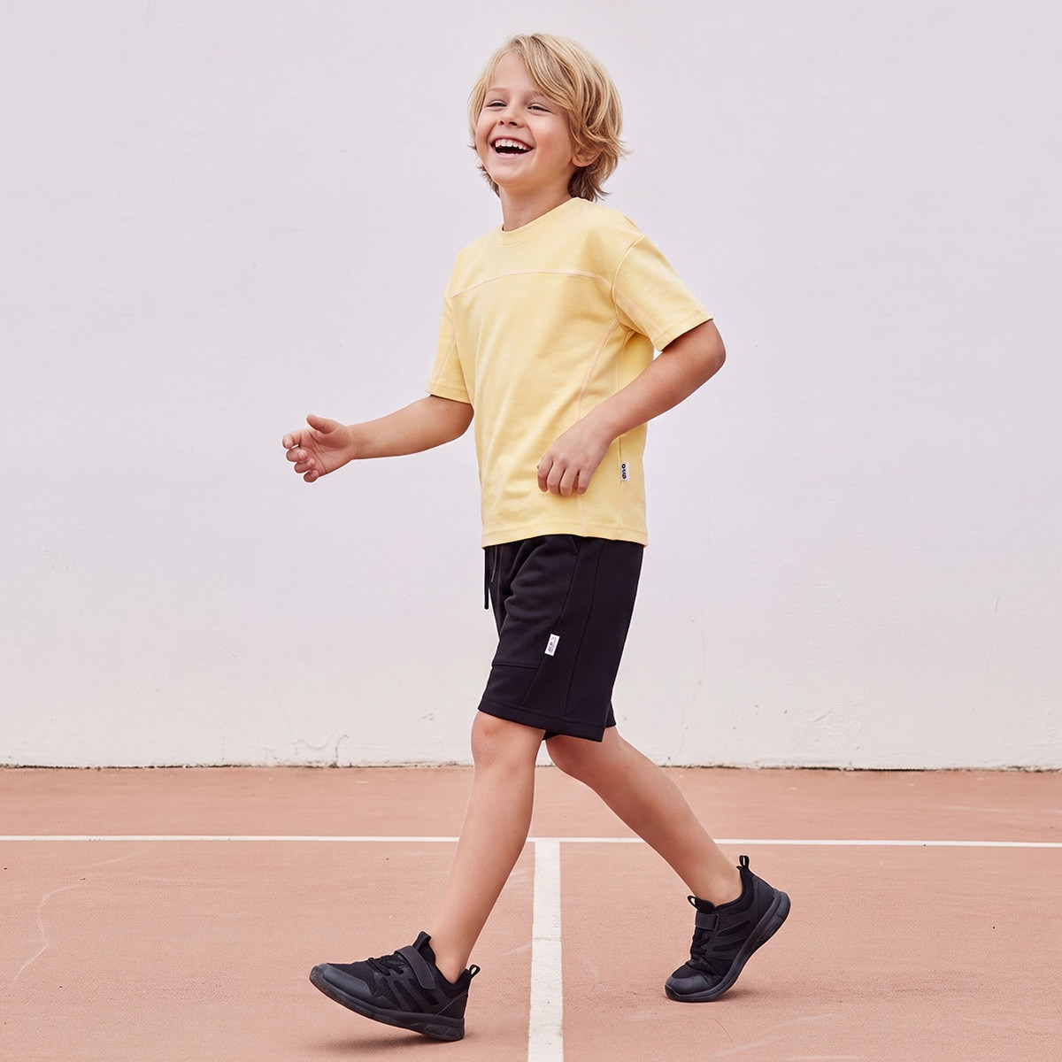 تيشيرت برقبة ضيقة وأكمام قصيرة وتصميم ألواح من إكس واي زي-boys-clothing-tshirtsandpolos-image-5