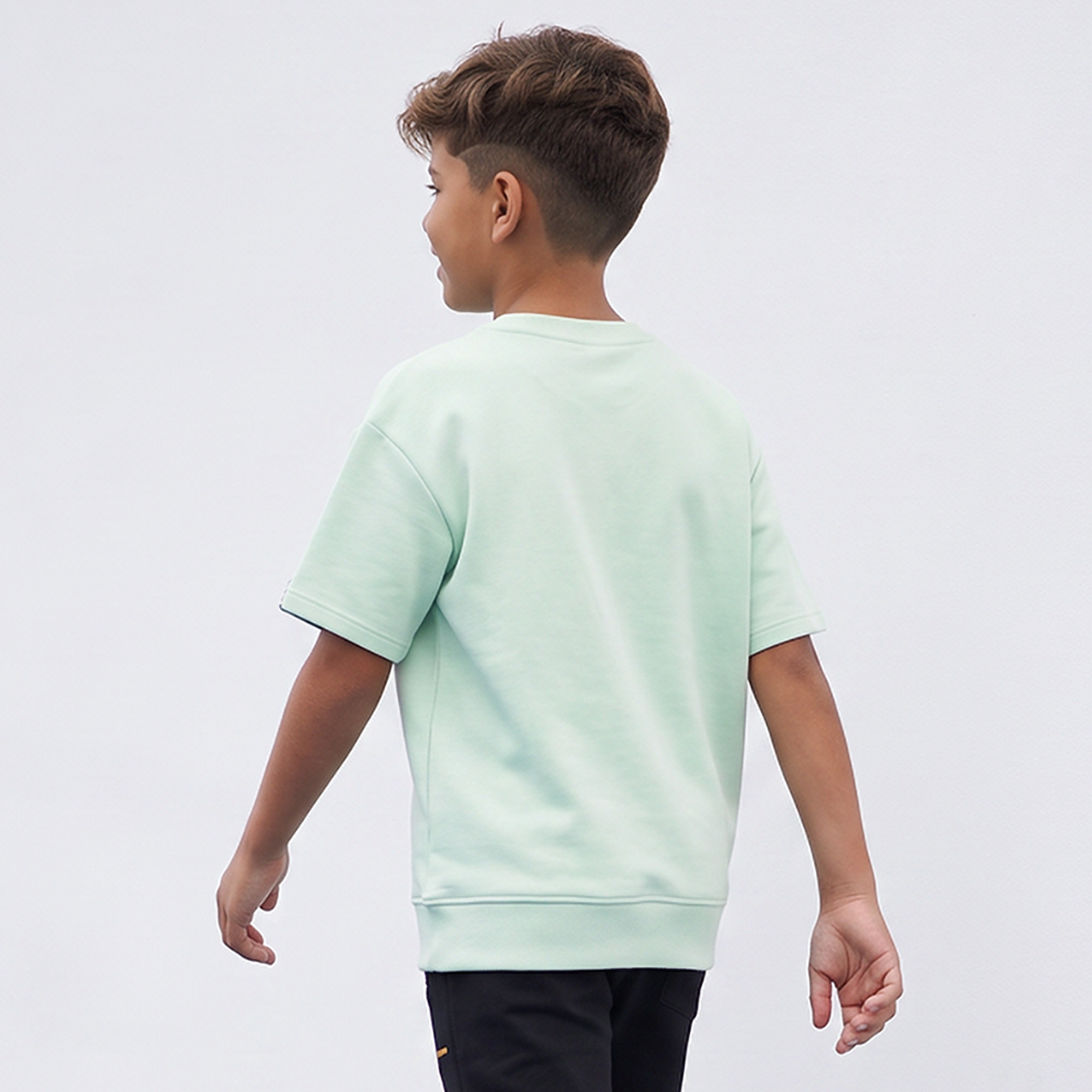 XYZ Crew Neck Short Sleeves T-shirt with Logo Print-boys-clothing-tshirtsandpolos-image-2
