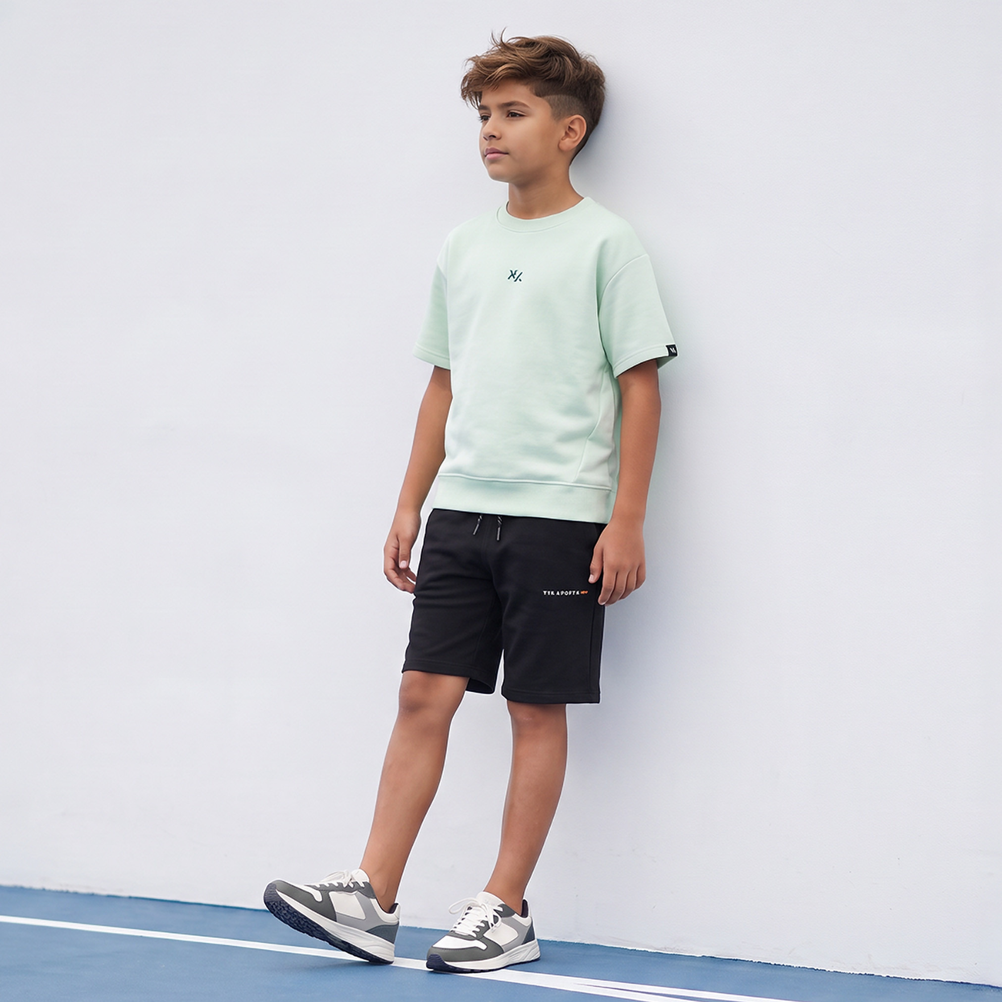 XYZ Crew Neck Short Sleeves T-shirt with Logo Print-boys-clothing-tshirtsandpolos-image-5