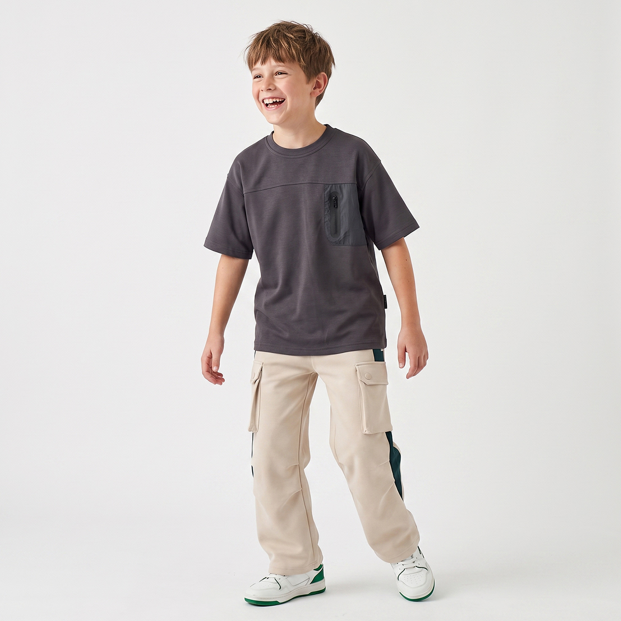 بنطلون رياضي بخصر مطاطي ورباط وجيوب من إكس واي زد-boys-clothing-bottoms-joggersandtrackpants-image-5