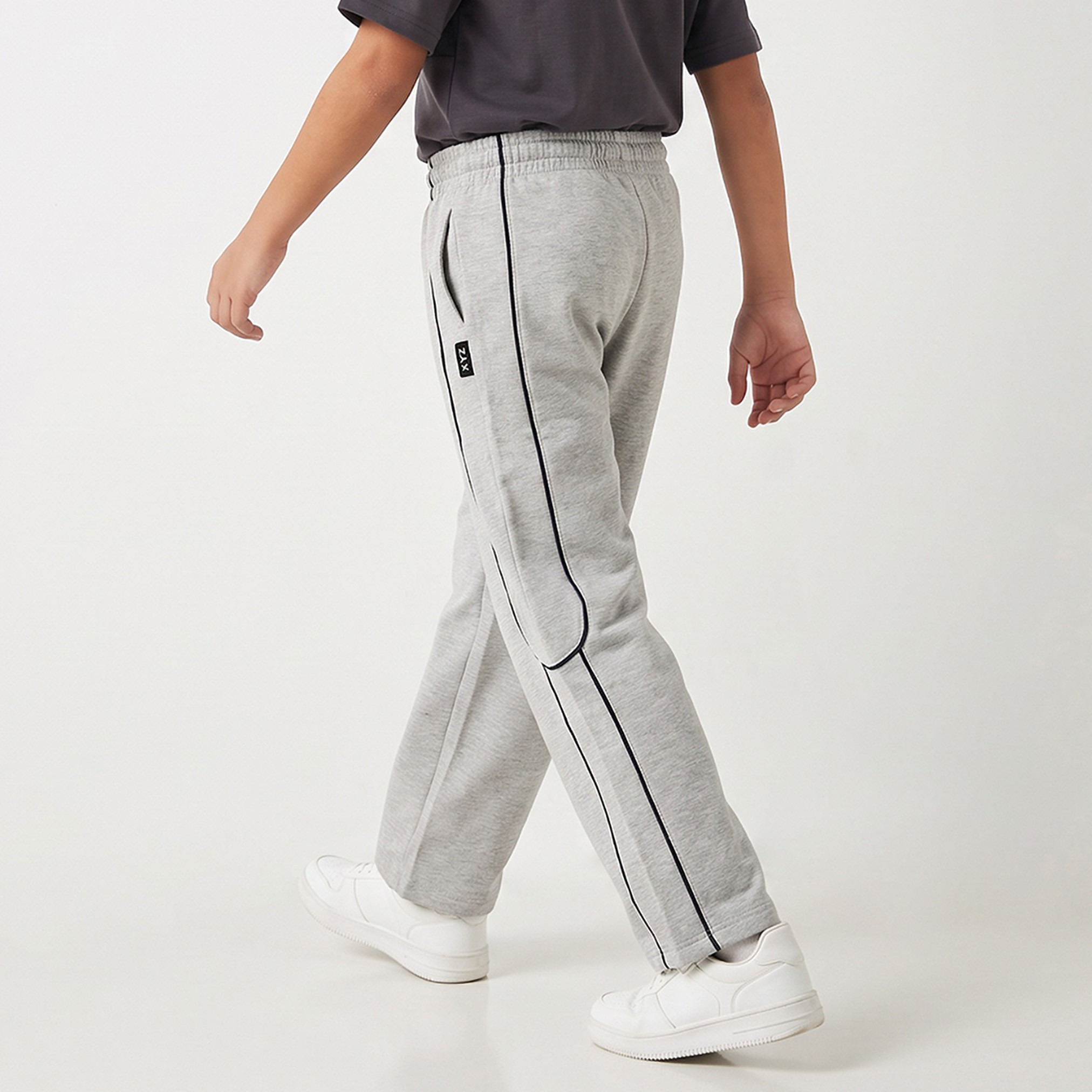 XYZ Elasticated Drawstring Waist Cotton Track Pants with Pocket-boys-clothing-bottoms-joggersandtrackpants-image-3