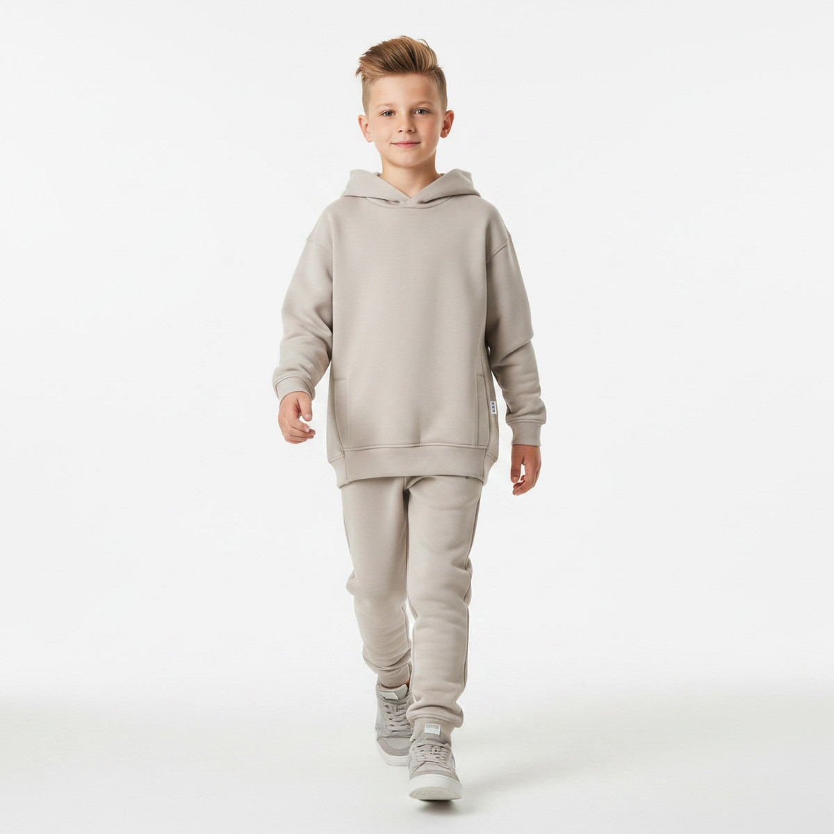 XYZ Hooded Long Sleeves Sweatshirt and Joggers Set with Pockets-boys-clothing-setsandcoords-image-1