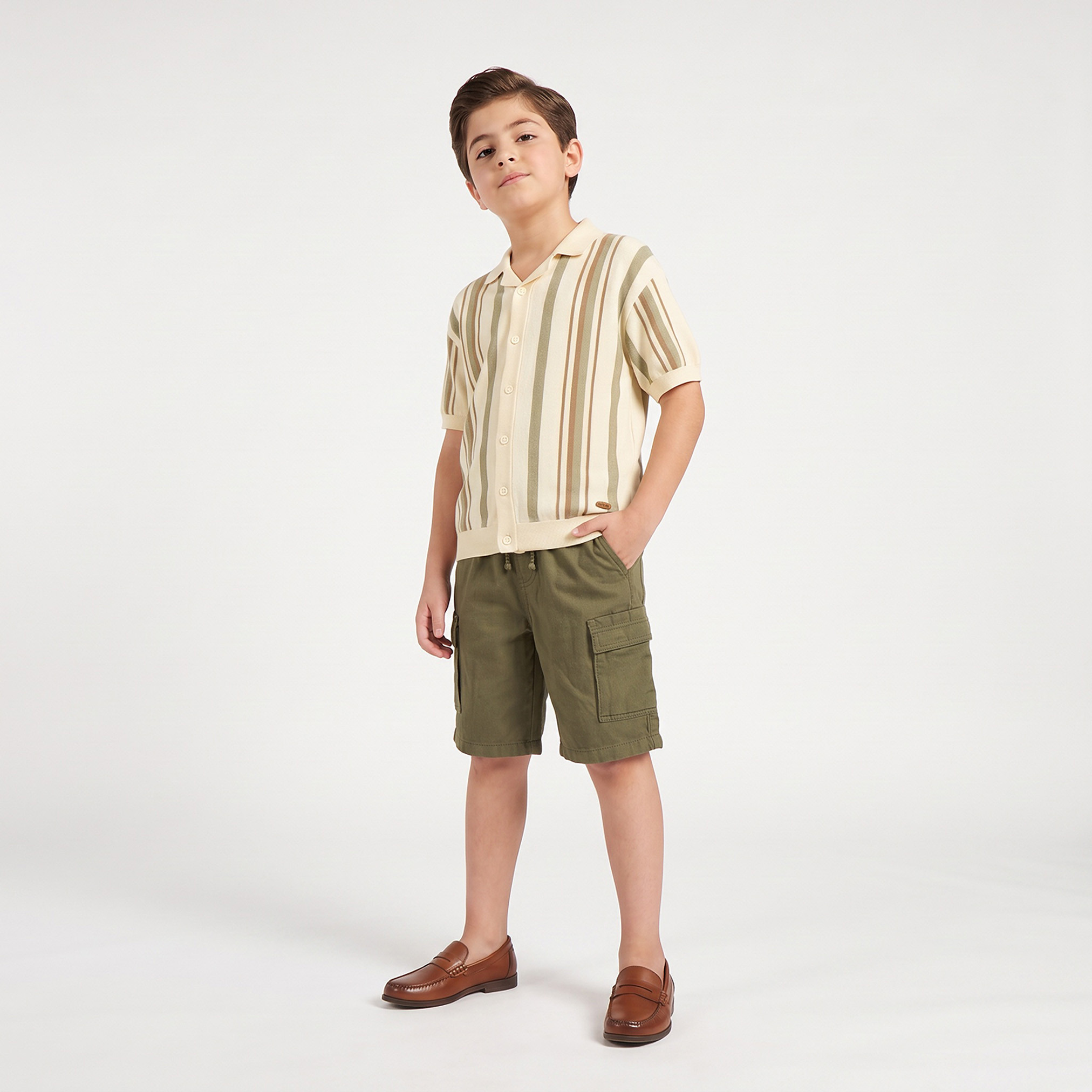 قميص بأكمام قصيرة وخطوط من إليجو-boys-clothing-shirts-image-2