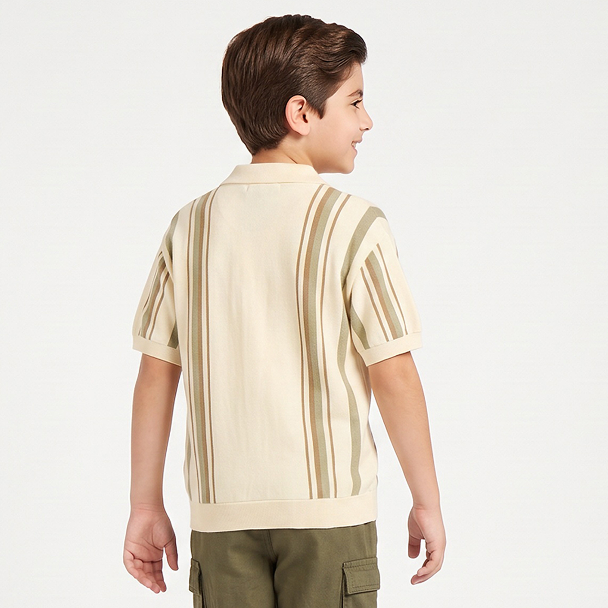 قميص بأكمام قصيرة وخطوط من إليجو-boys-clothing-shirts-image-3