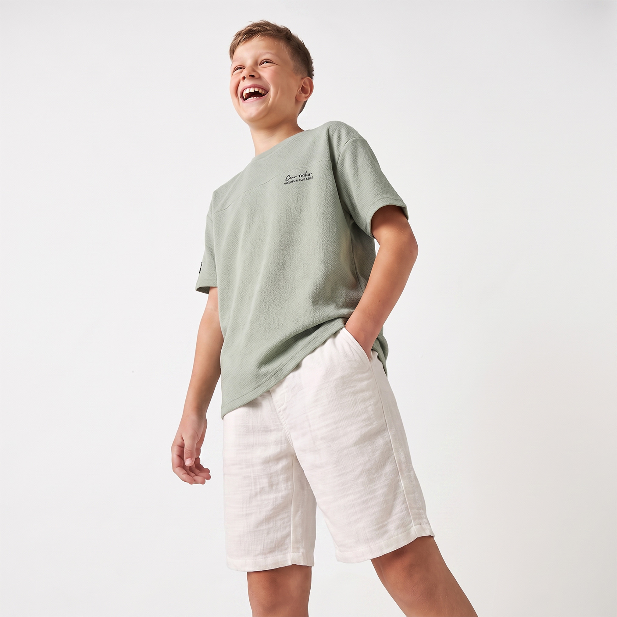 Eligo Knee Length Drawstring Waistband Shorts with Pockets-boys-clothing-bottoms-shorts-image-5