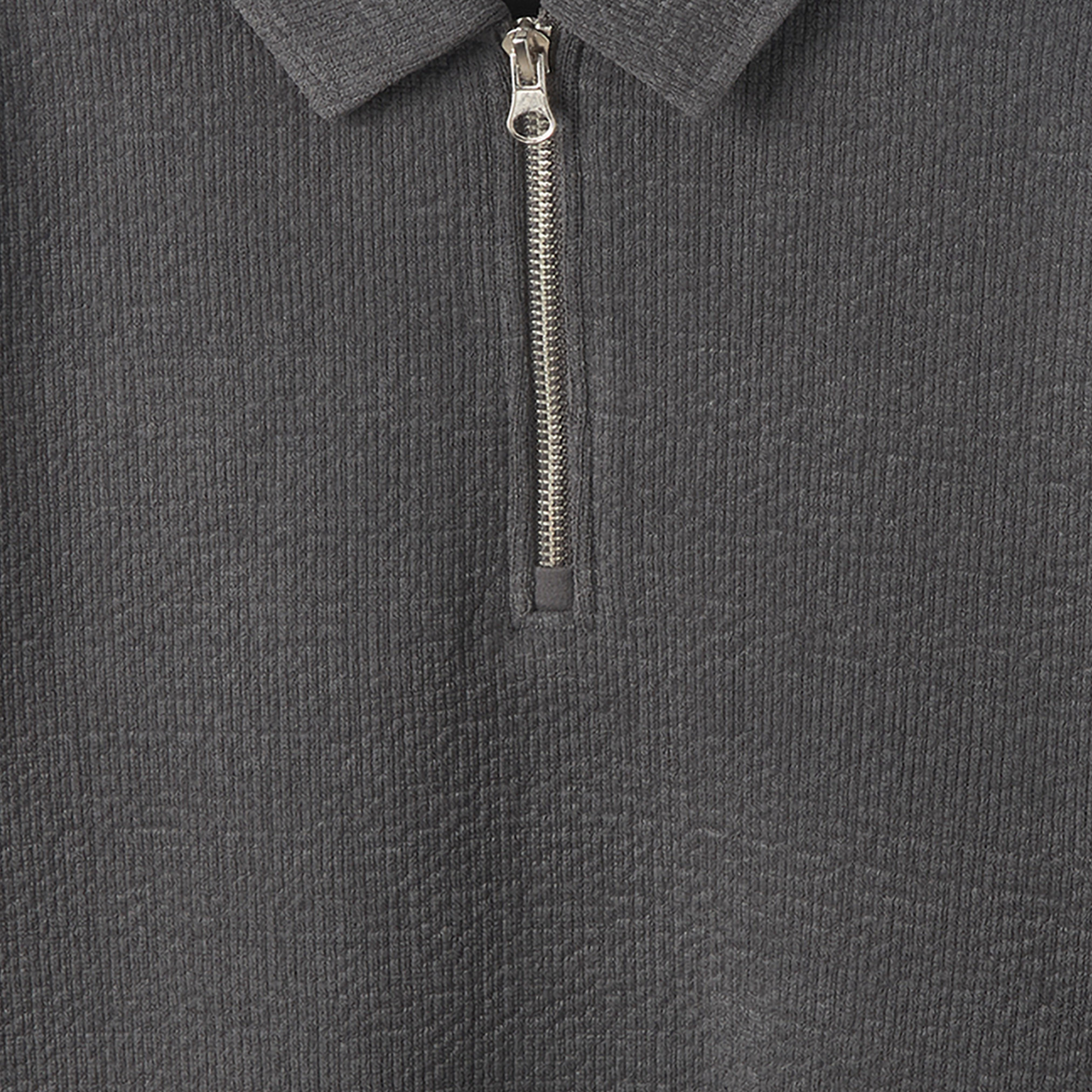 Eligo Polo Collar Sweatshirt with Textured Design-boys-clothing-winterwear-sweatshirts-image-4