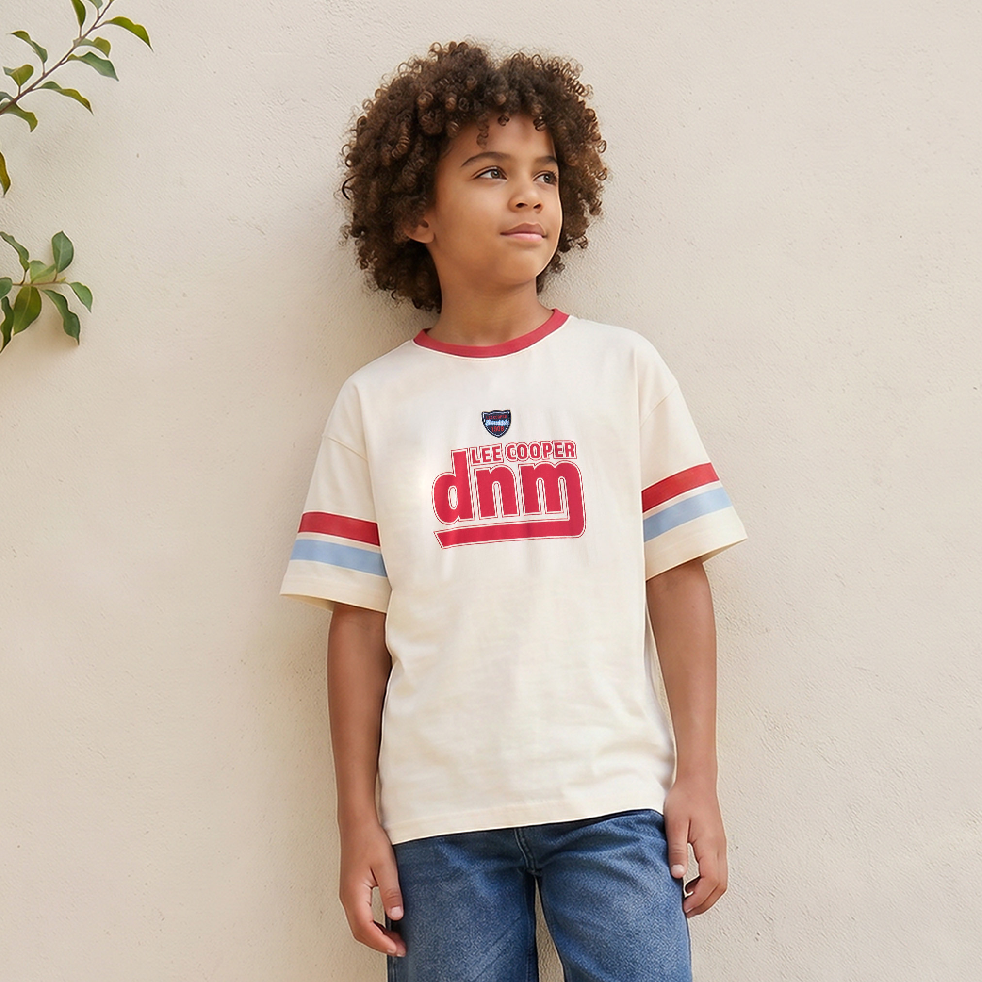 Lee Cooper Crew Neck Short Sleeves T-shirt with Logo Print-boys-clothing-tshirtsandpolos-image-1