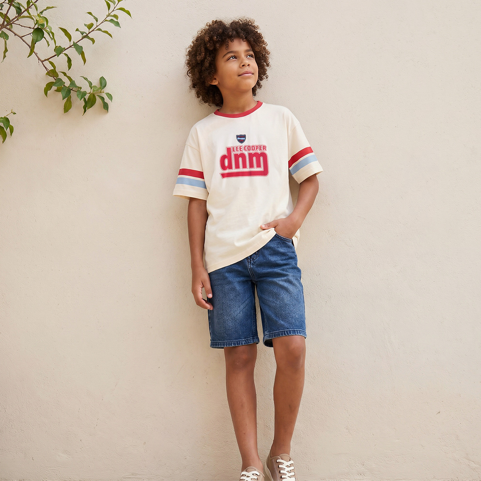Lee Cooper Crew Neck Short Sleeves T-shirt with Logo Print-boys-clothing-tshirtsandpolos-image-2