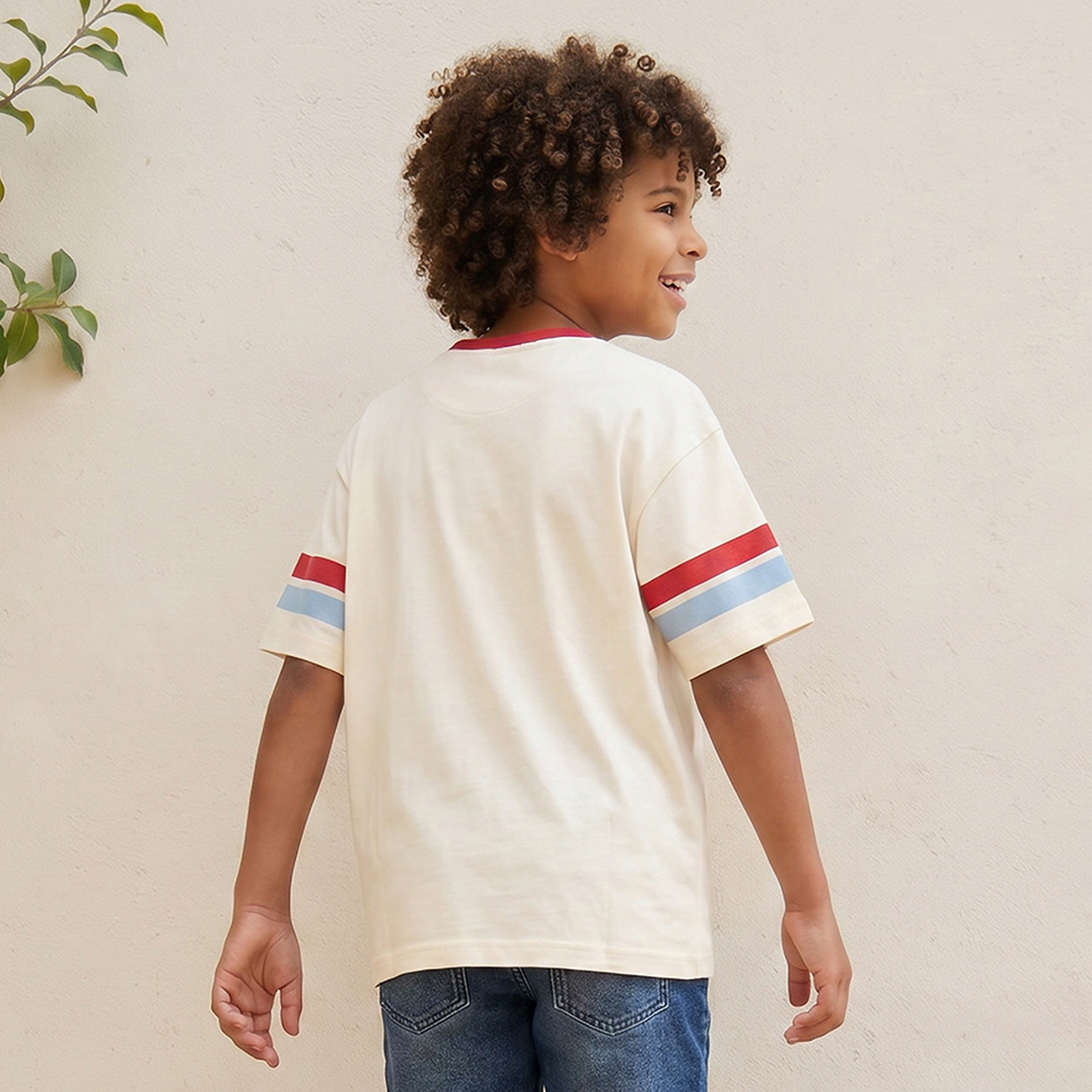 Lee Cooper Crew Neck Short Sleeves T-shirt with Logo Print-boys-clothing-tshirtsandpolos-image-3