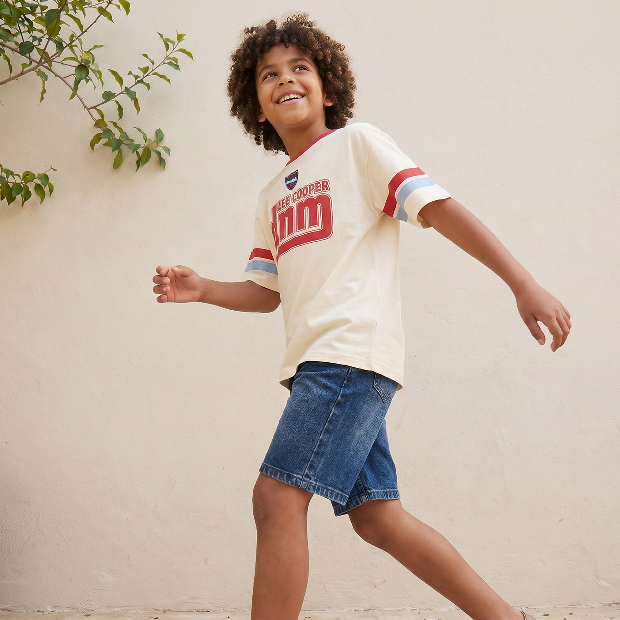 Lee Cooper Crew Neck Short Sleeves T-shirt with Logo Print-boys-clothing-tshirtsandpolos-image-5