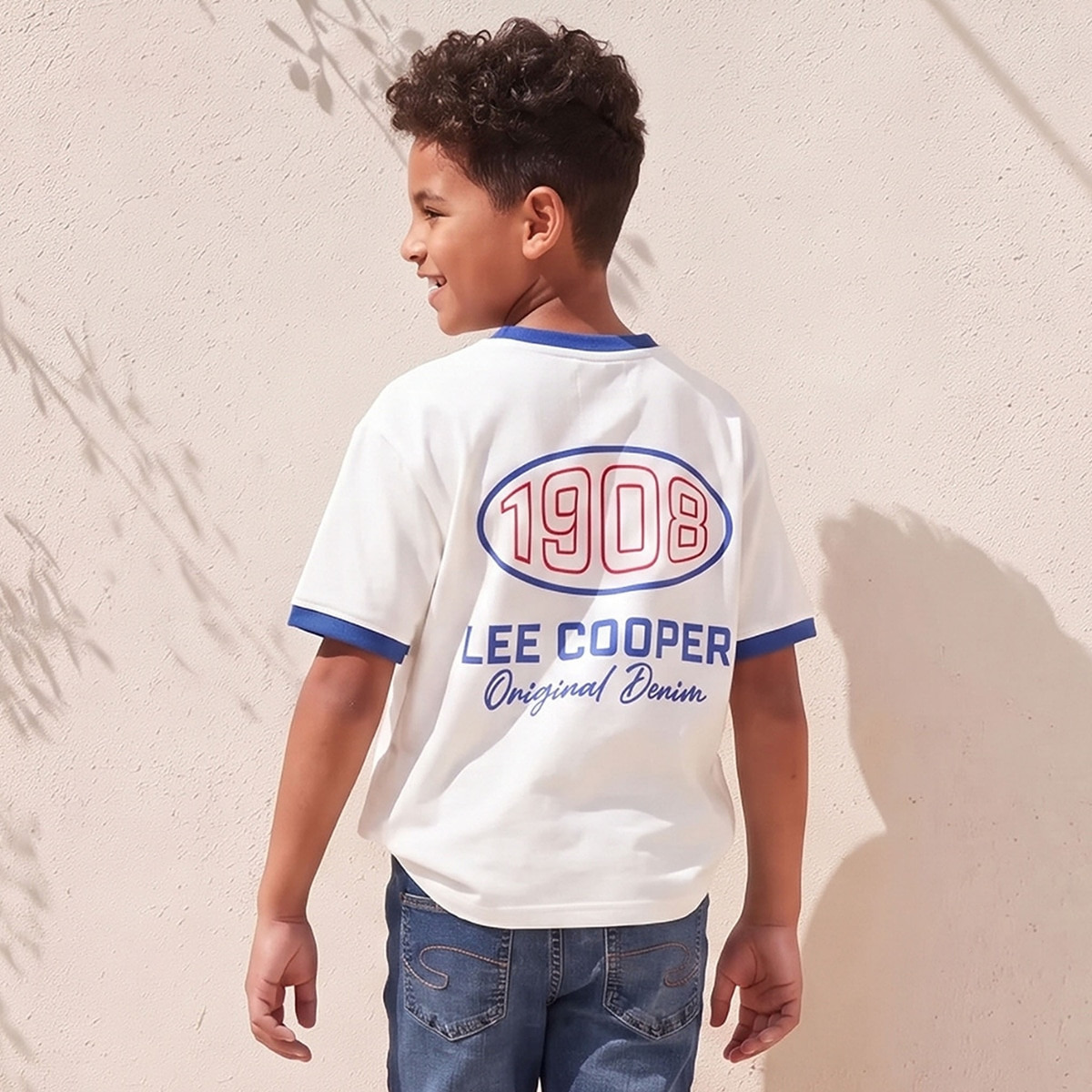 Lee Cooper V-neck Short Sleeves T-shirt with Logo Print-boys-clothing-tshirtsandpolos-image-3