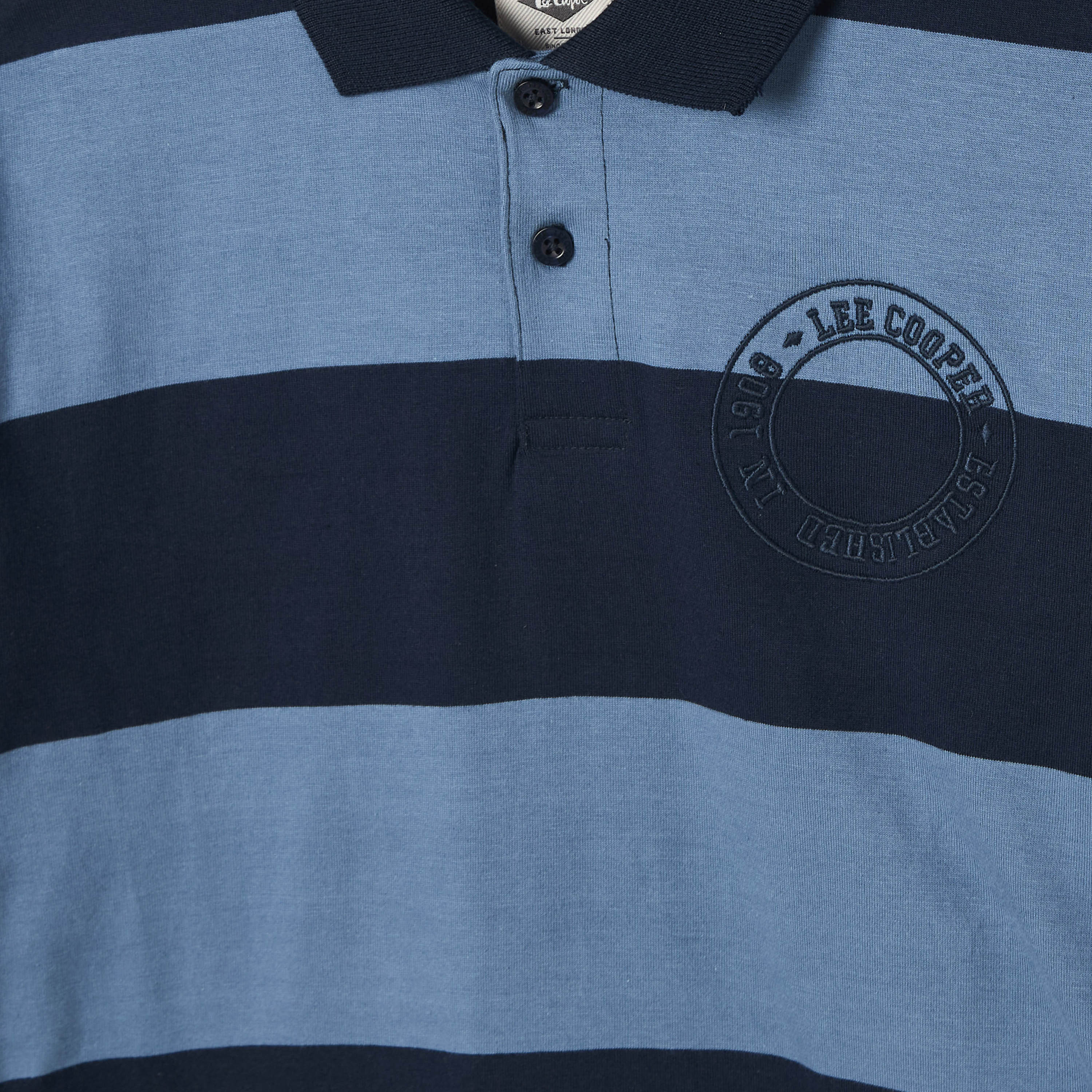 Lee Cooper Collared Long Sleeves Polo T-shirt with Stripes-boys-clothing-tshirtsandpolos-image-4
