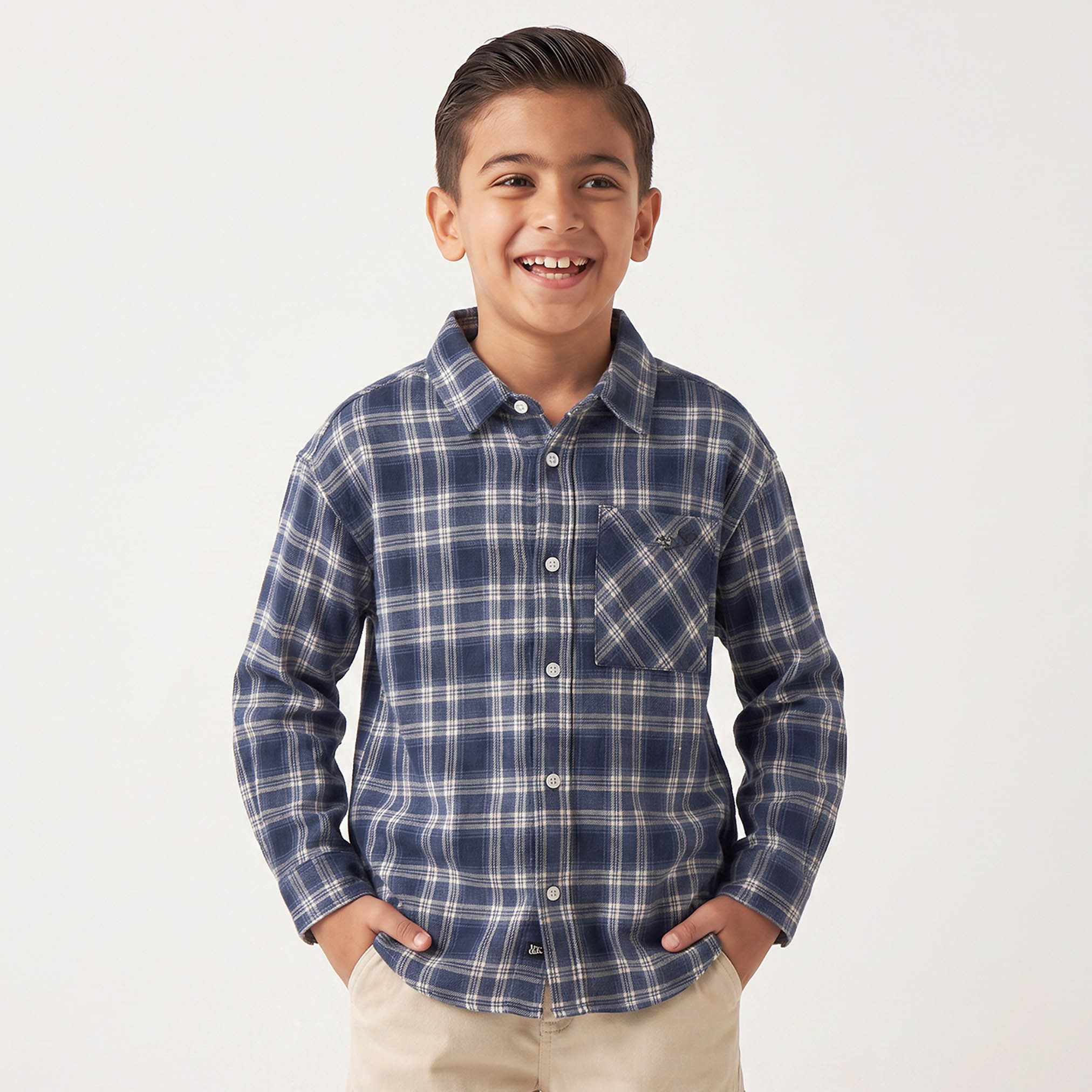 قميص كاروهات بأكمام طويلة من لي كوبر-boys-clothing-shirts-image-1