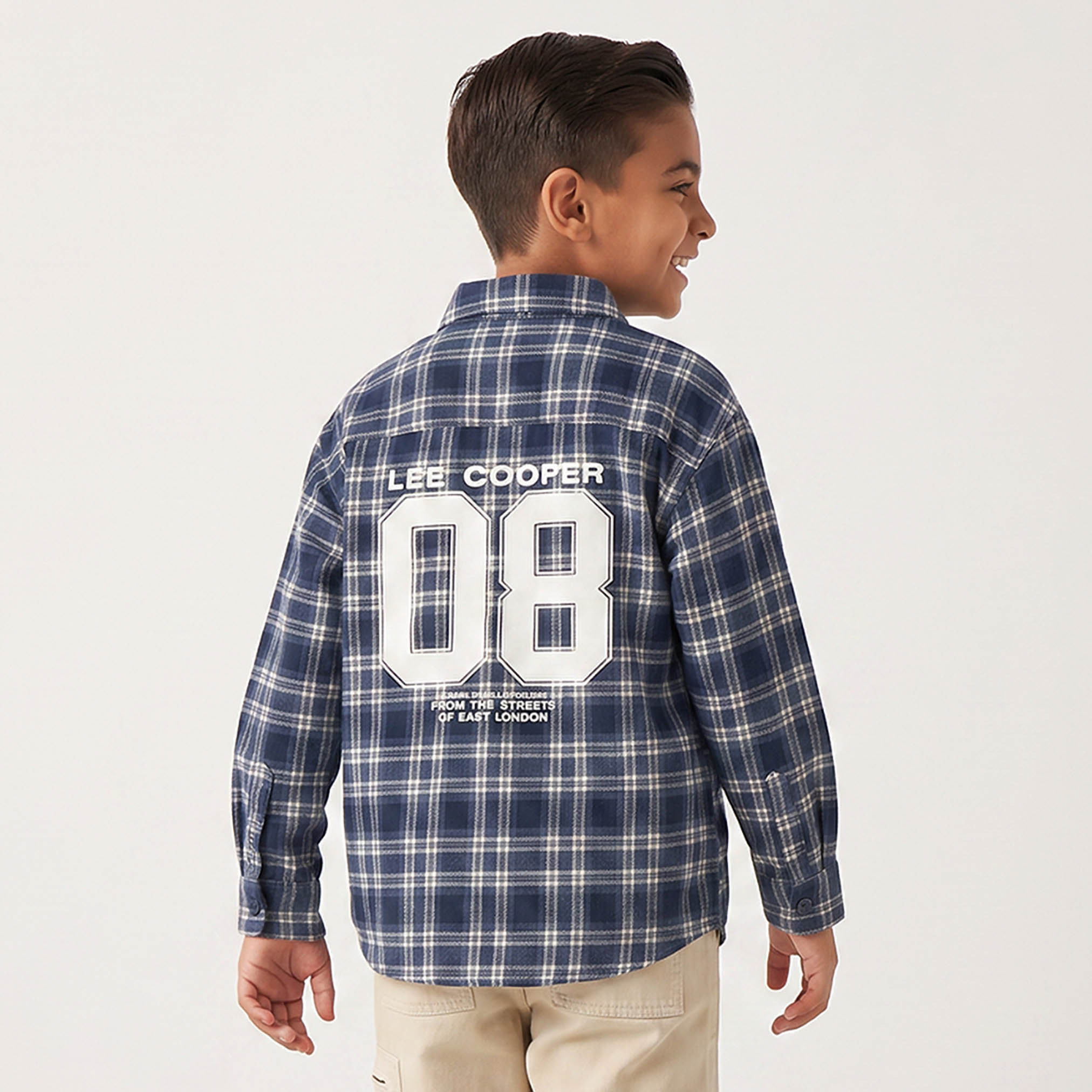 قميص كاروهات بأكمام طويلة من لي كوبر-boys-clothing-shirts-image-2