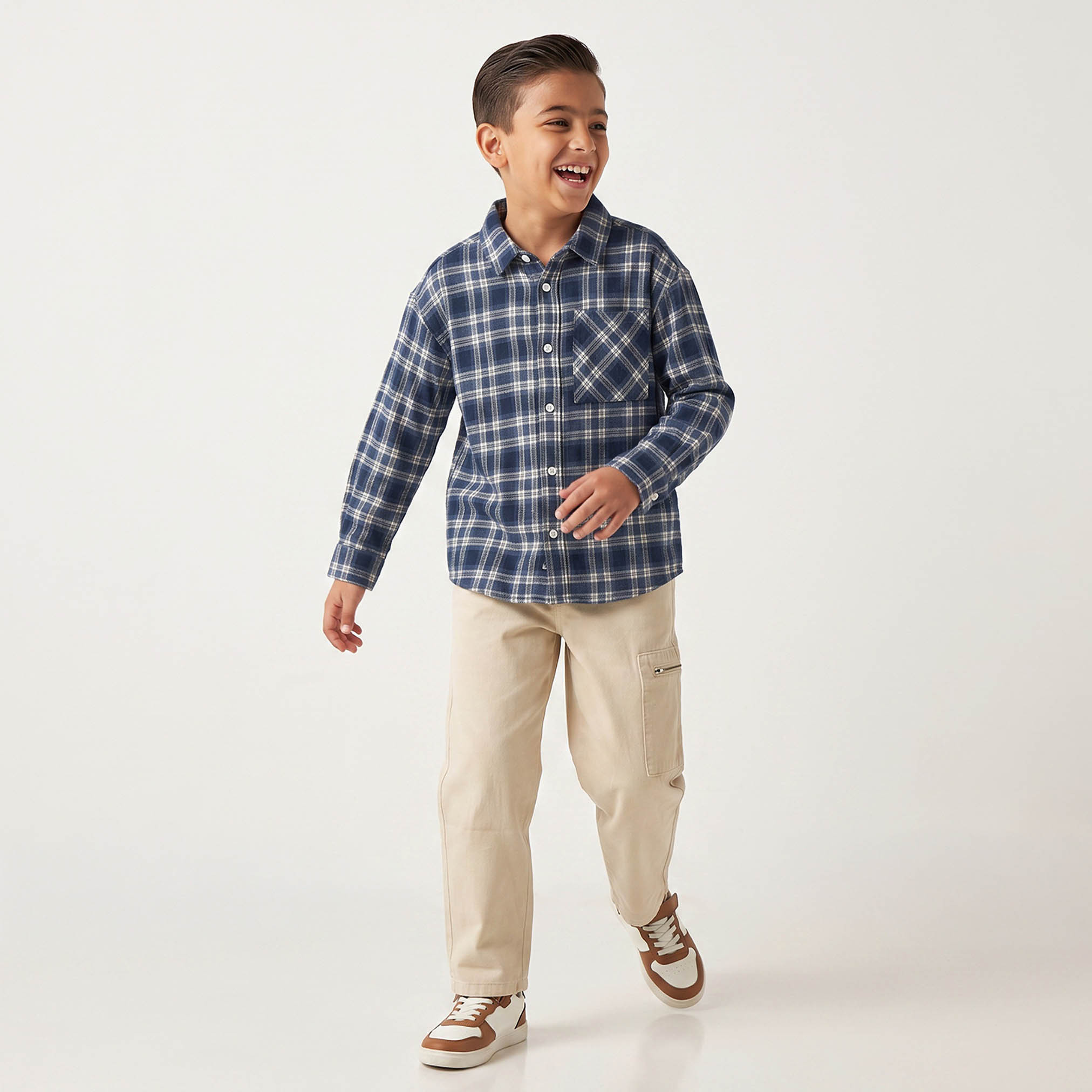 قميص كاروهات بأكمام طويلة من لي كوبر-boys-clothing-shirts-image-3