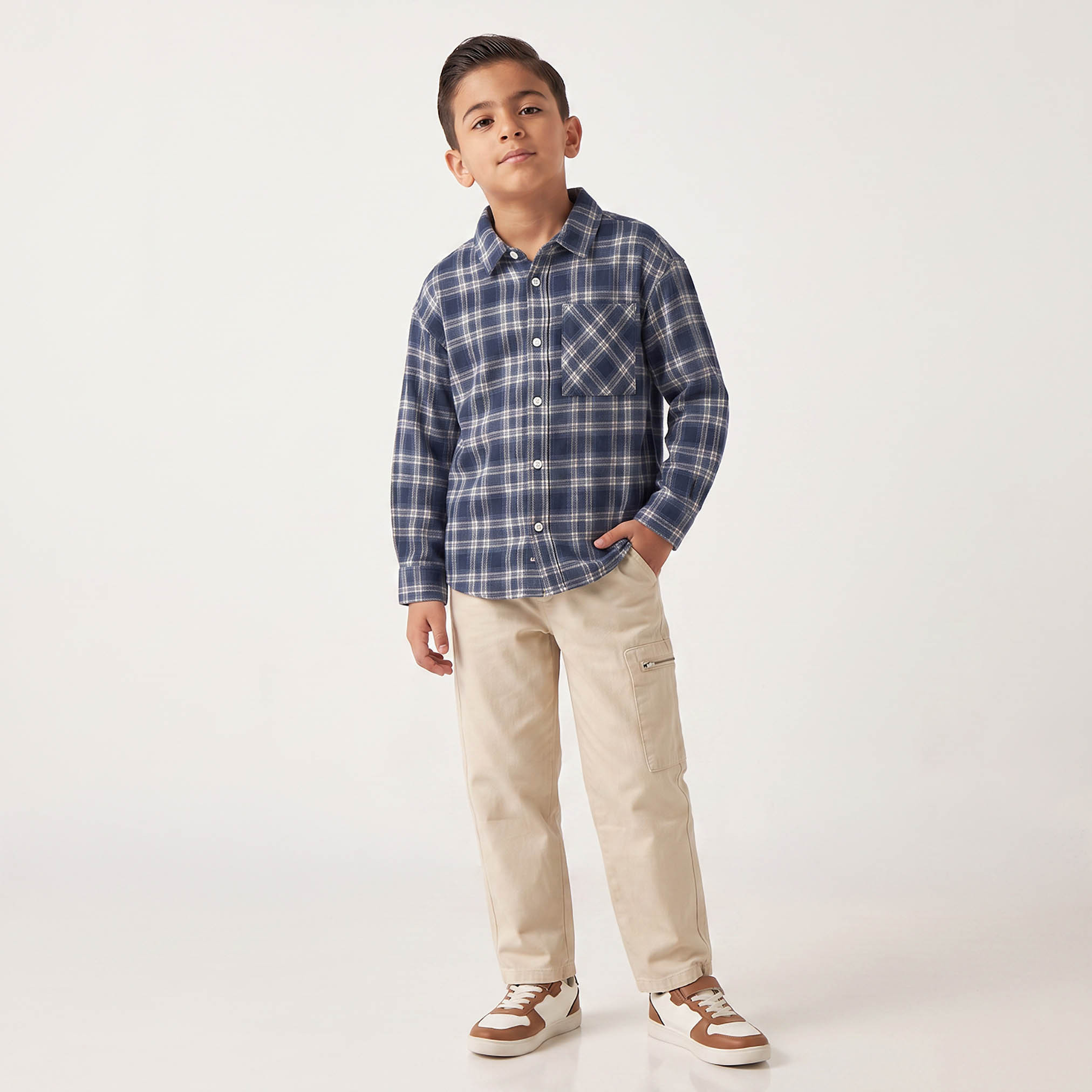 قميص كاروهات بأكمام طويلة من لي كوبر-boys-clothing-shirts-image-5