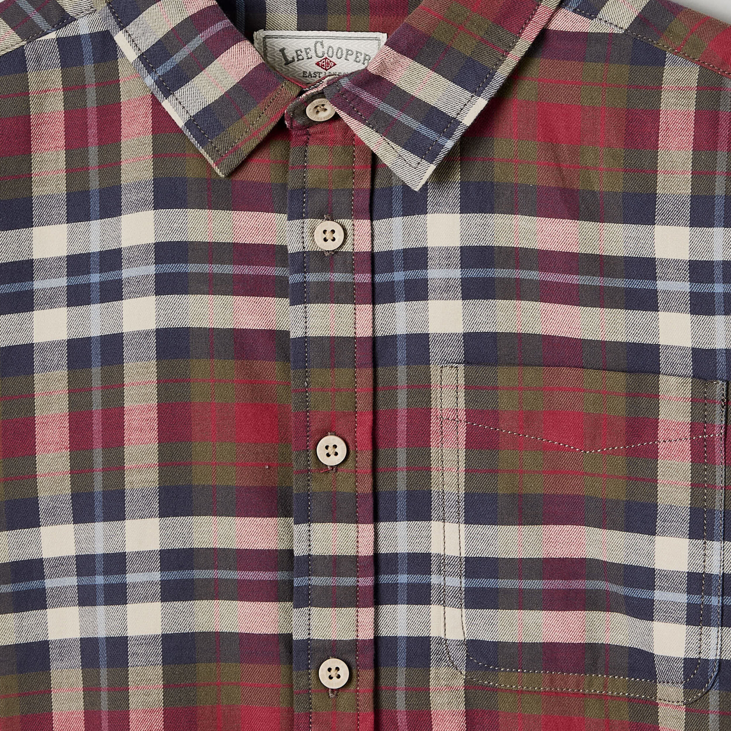 Lee Cooper Long Sleeves Shirt with Checks-boys-clothing-shirts-image-4
