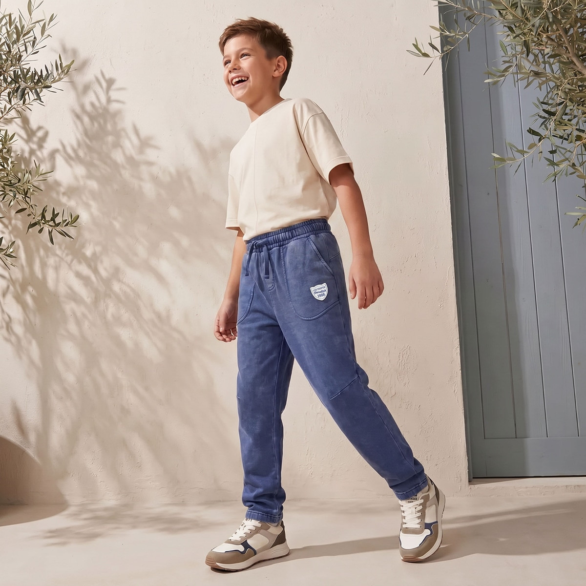 بنطلون رياضي مزخرف بخصر برباط من لي كوبر-boys-clothing-bottoms-joggersandtrackpants-image-5