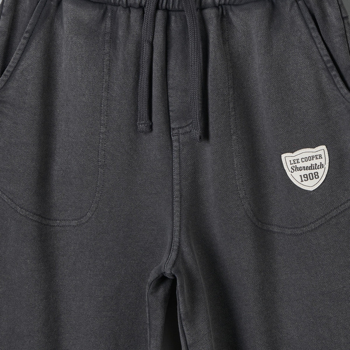 Lee Cooper Drawstring Waistband Joggers with Applique Detail-boys-clothing-bottoms-joggersandtrackpants-image-4
