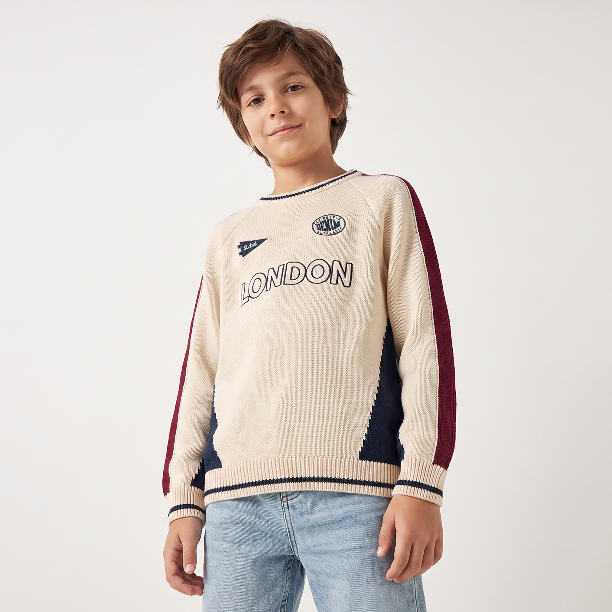 سويت شيرت مطرز بأكمام طويلة من لي كوبر-boys-clothing-jumpersandcardigans-image-6