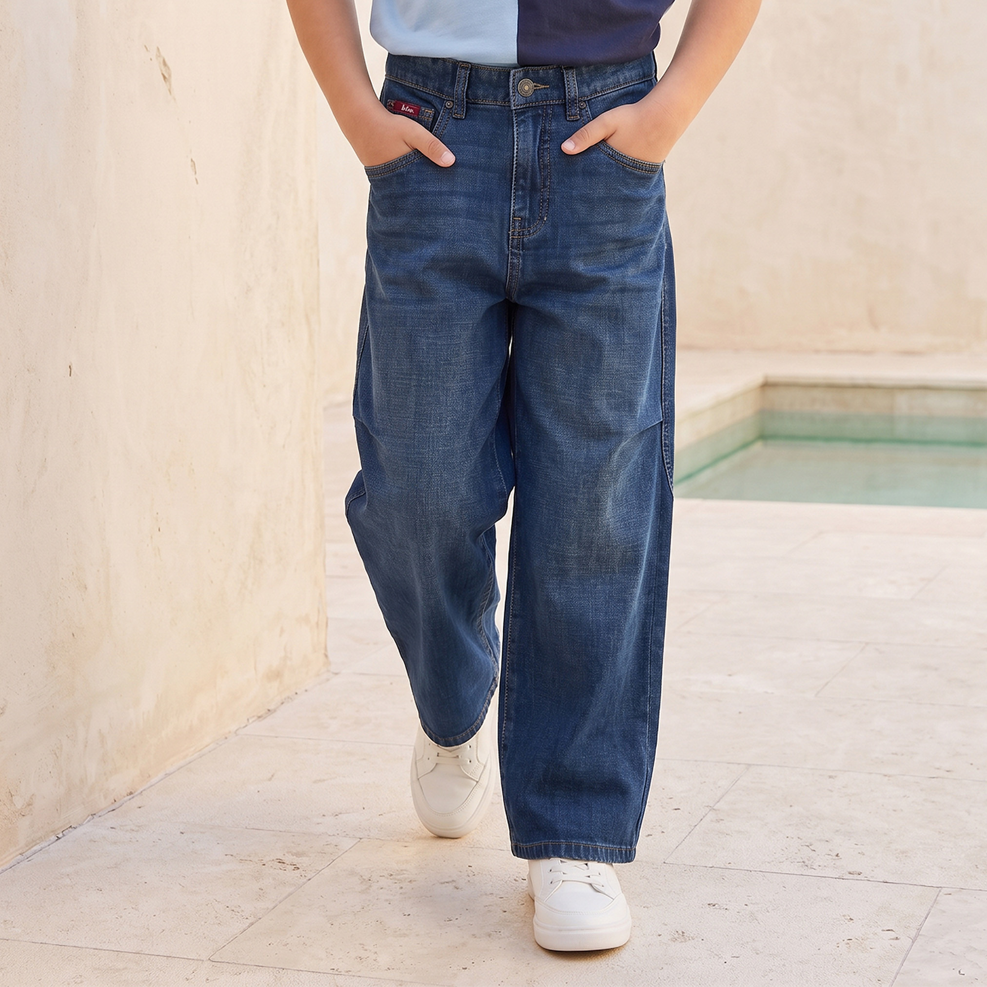 بنطلون جينز بجيوب من لي كوبر-boys-clothing-bottoms-jeans-image-1