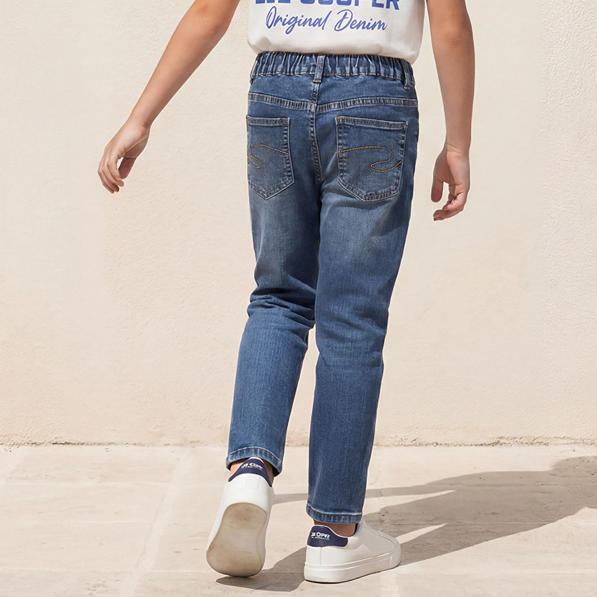 Lee Cooper Mid-Rise Jeans with Pockets-boys-clothing-bottoms-jeans-image-3