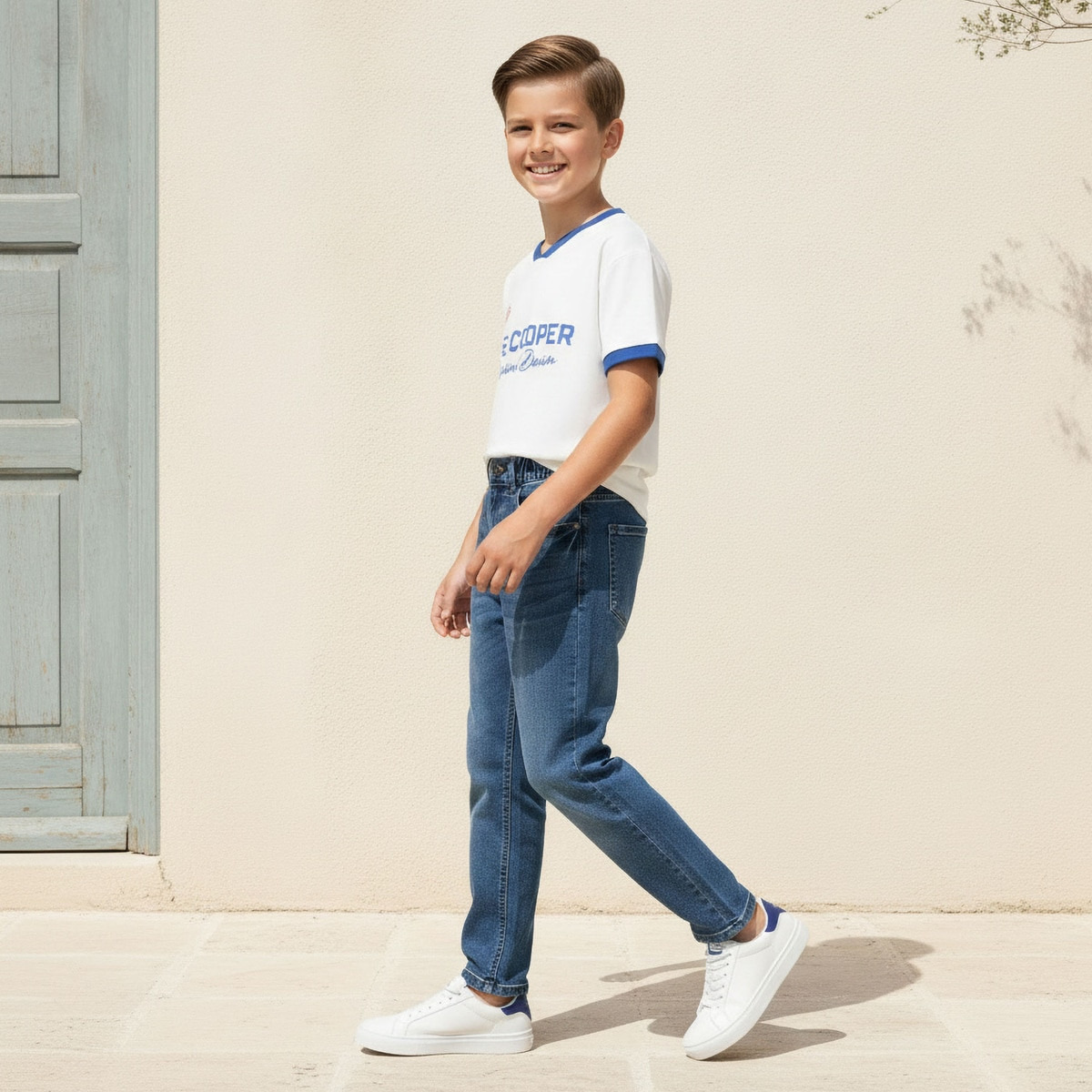 Lee Cooper Mid-Rise Jeans with Pockets-boys-clothing-bottoms-jeans-image-5