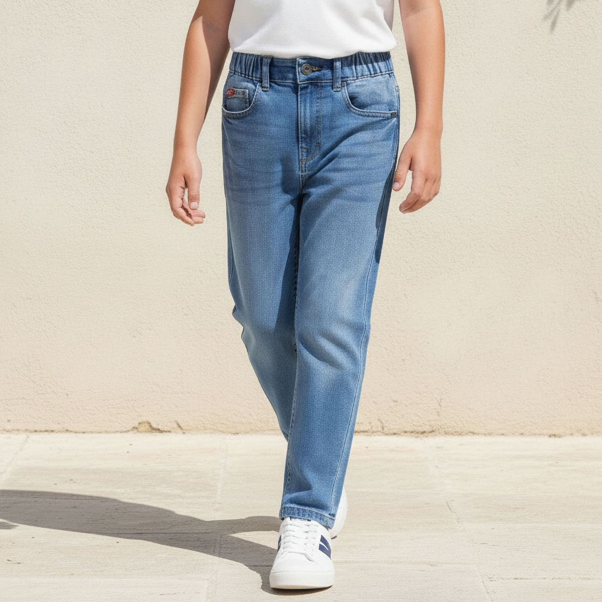 Lee Cooper Mid-Rise Jeans with Pockets-boys-clothing-bottoms-jeans-image-1