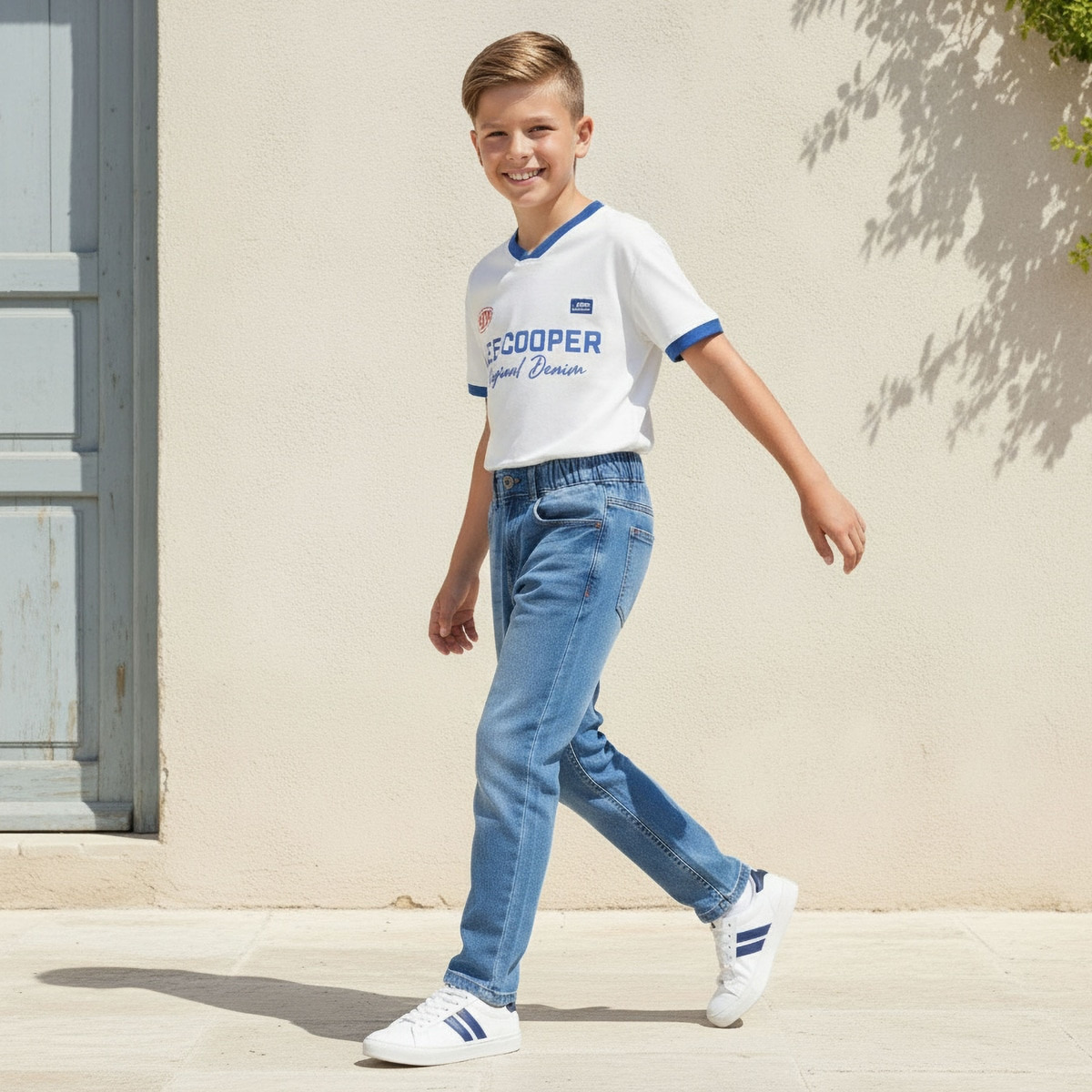Lee Cooper Mid-Rise Jeans with Pockets-boys-clothing-bottoms-jeans-image-5
