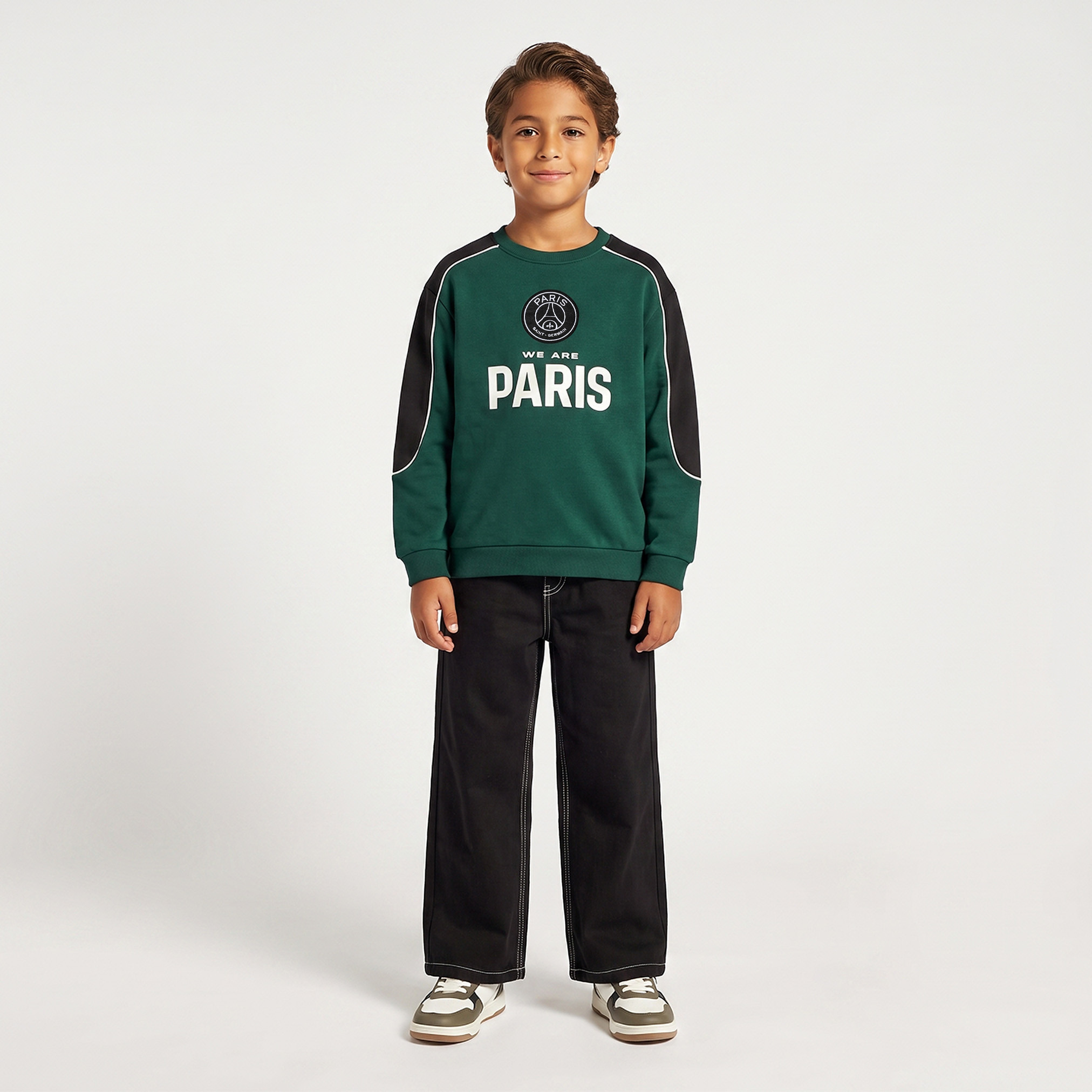 سويت شيرت بأكمام طويلة وطبعات باريس سان جيرمان-boys-clothing-winterwear-sweatshirts-image-2