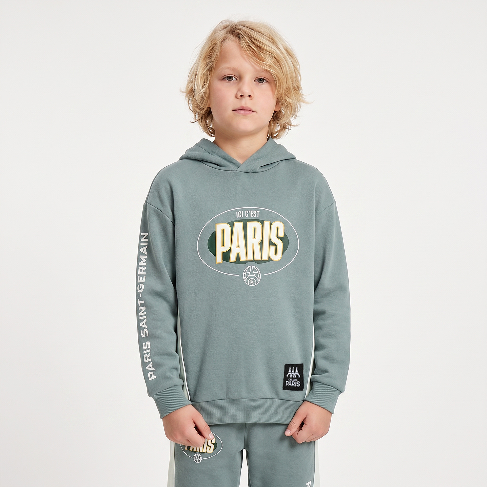 Paris Saint - Germain Hoodie Long Sleeves Sweatshirt and Joggers Set with Pocket-boys-clothing-setsandcoords-image-2