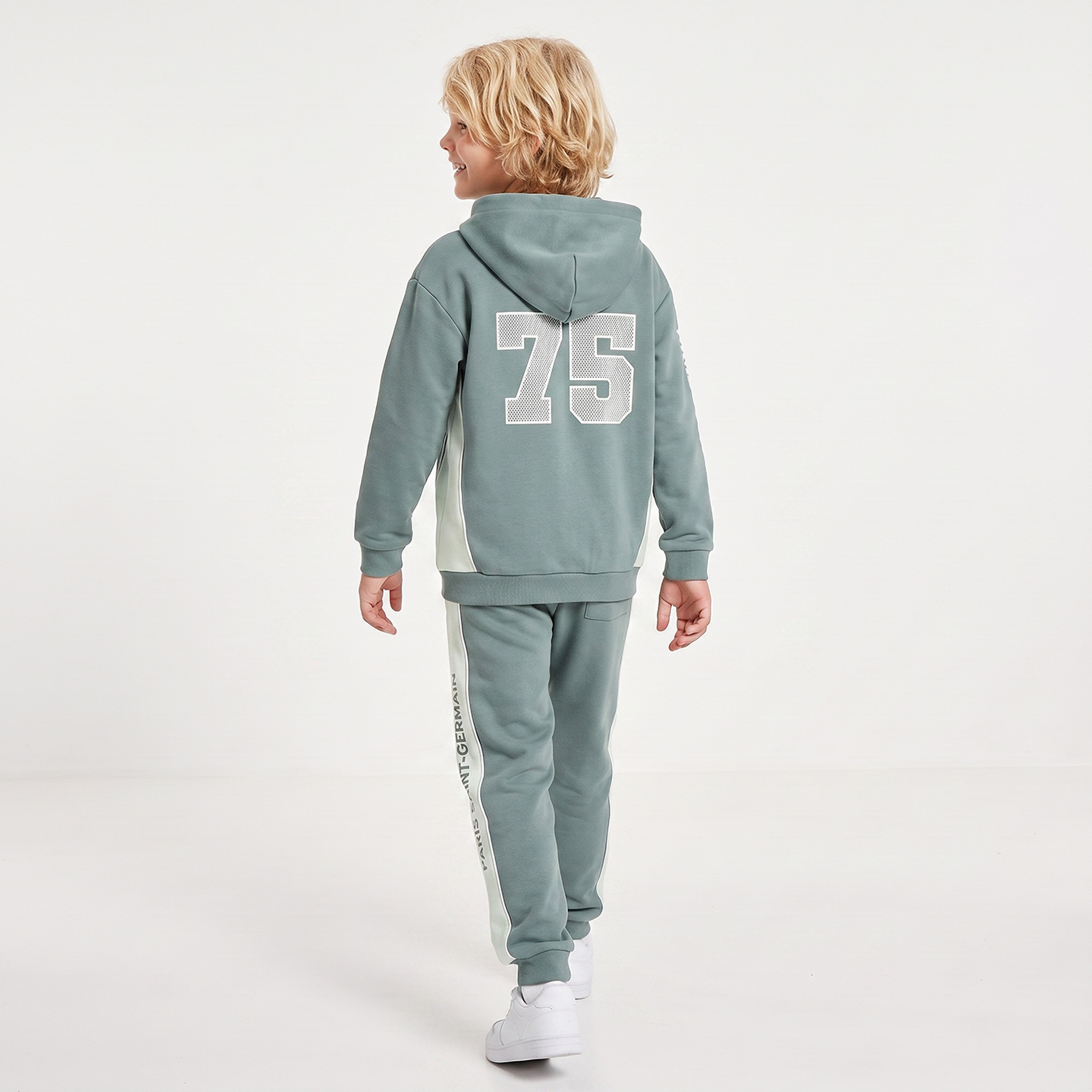Paris Saint - Germain Hoodie Long Sleeves Sweatshirt and Joggers Set with Pocket-boys-clothing-setsandcoords-image-4