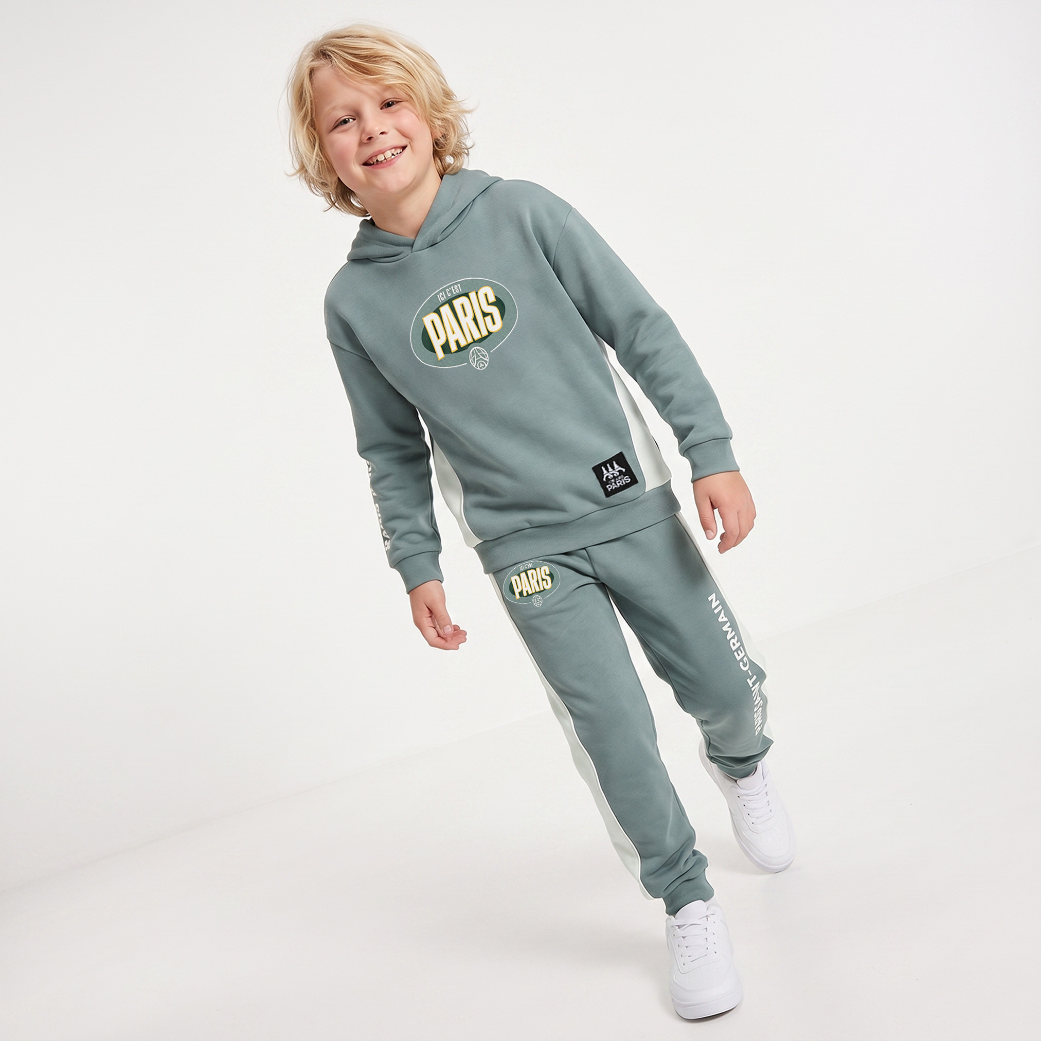 Paris Saint - Germain Hoodie Long Sleeves Sweatshirt and Joggers Set with Pocket-boys-clothing-setsandcoords-image-5