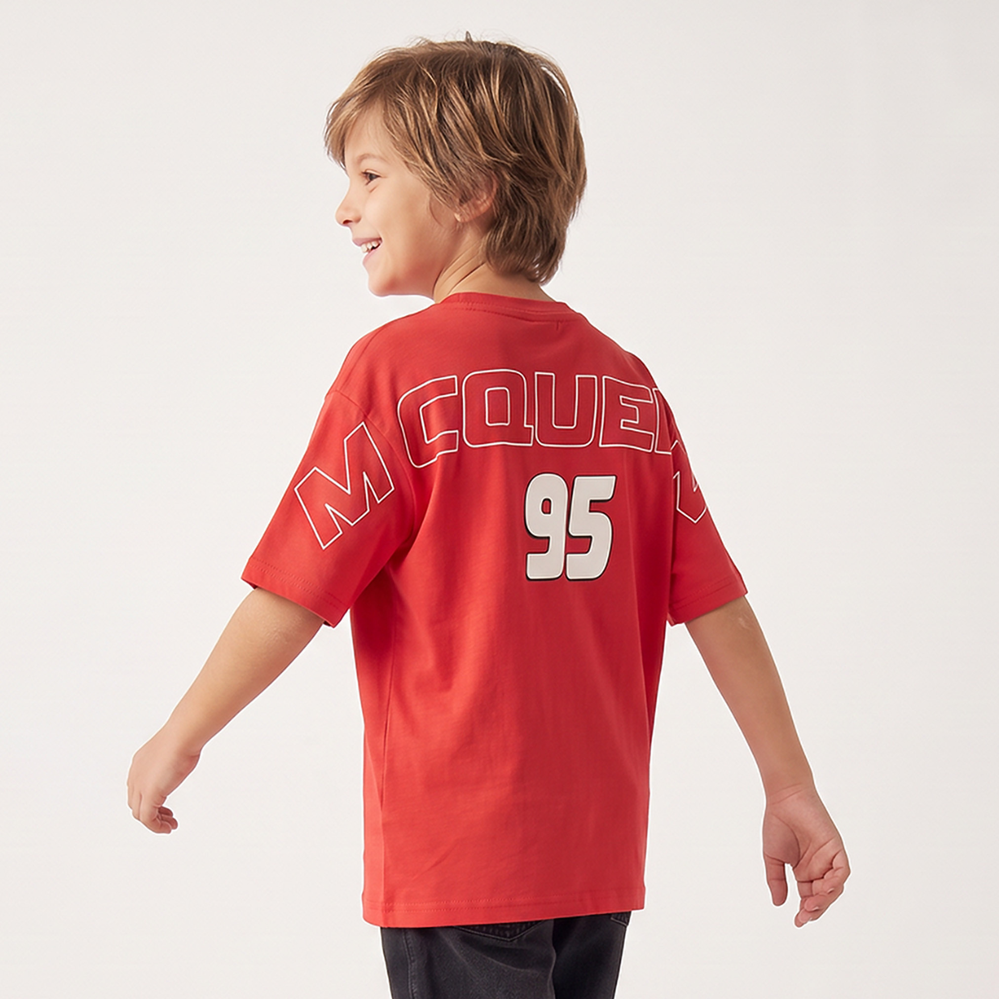 Disney Crew Neck Long Sleeves T-shirt with Lightning McQueen Print-boys-clothing-tshirtsandpolos-image-2