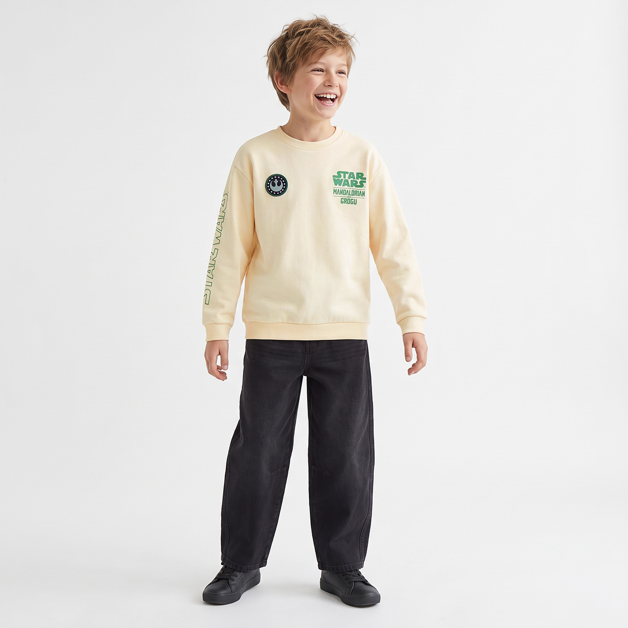 سويت شيرت بأكمام طويلة وطبعات ستار وورز من ديزني-boys-clothing-winterwear-sweatshirts-image-3