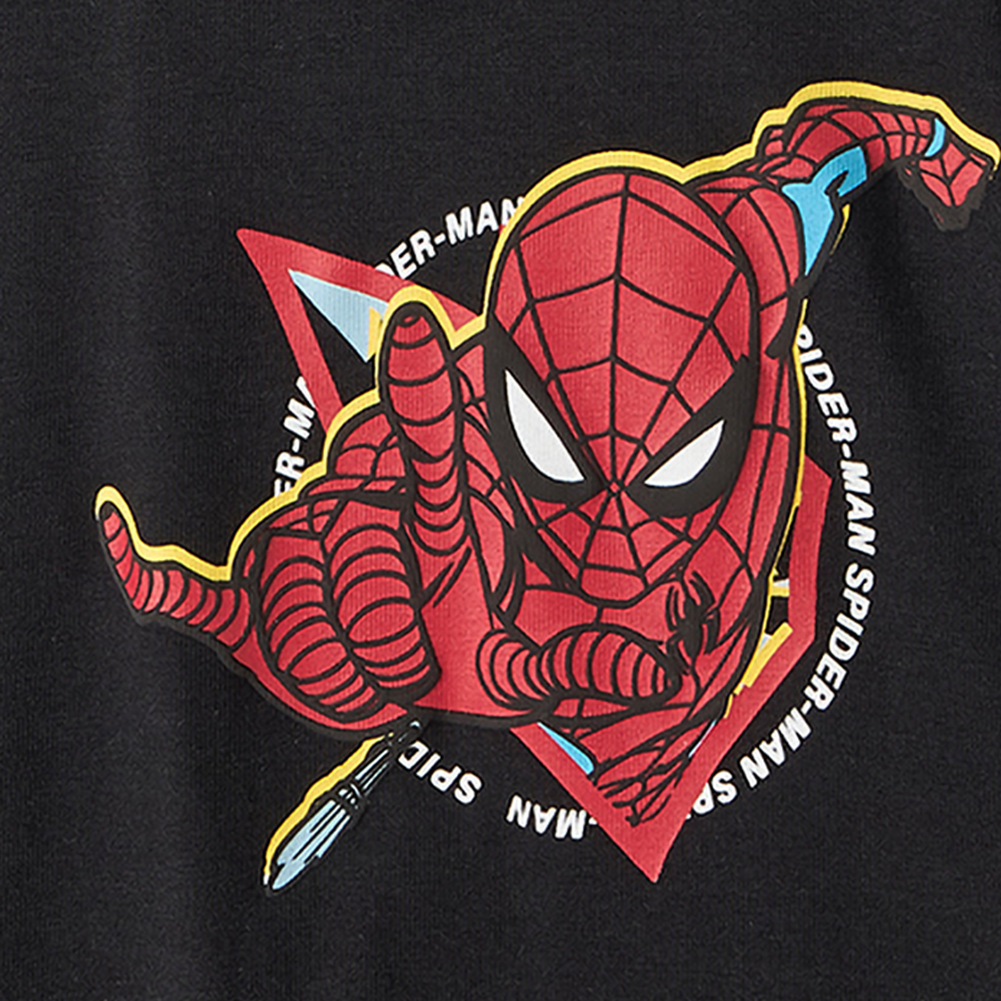 Crew Neck Short Sleeves T-shirt with Spider-Man Print-boys-clothing-tshirtsandpolos-image-4