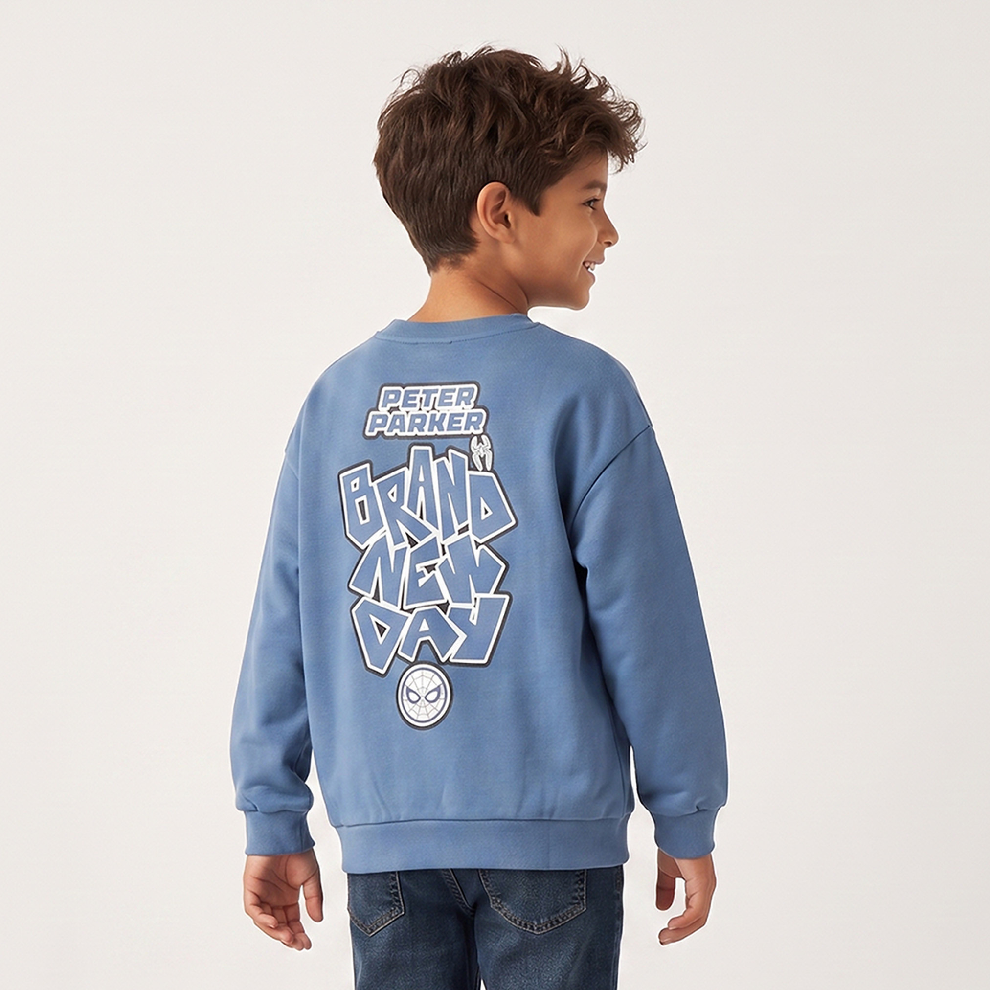 سويت شيرت بأكمام طويلة بطبعة سبايدر مان-boys-clothing-winterwear-sweatshirts-image-2