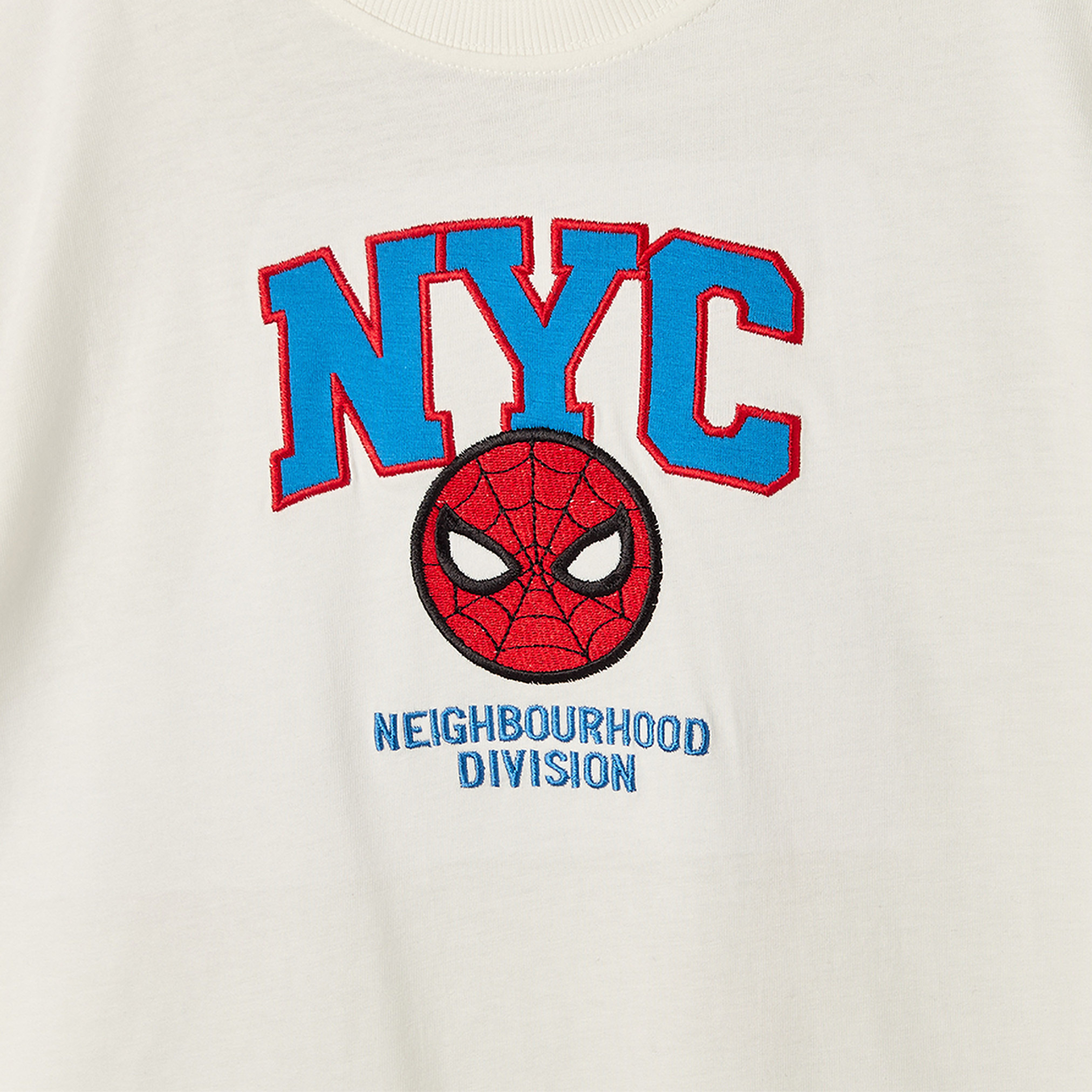 Crew Neck Short Sleeves T-shirt and Shorts Set with Spider-Man Embroidery-boys-clothing-setsandcoords-image-5