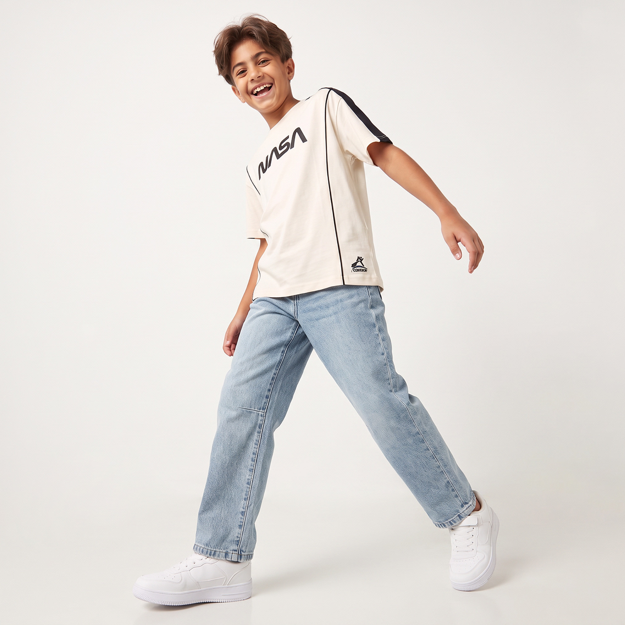 تيشيرت بياقة ضيقة وأكمام قصيرة من ناسا-boys-clothing-tshirtsandpolos-image-5