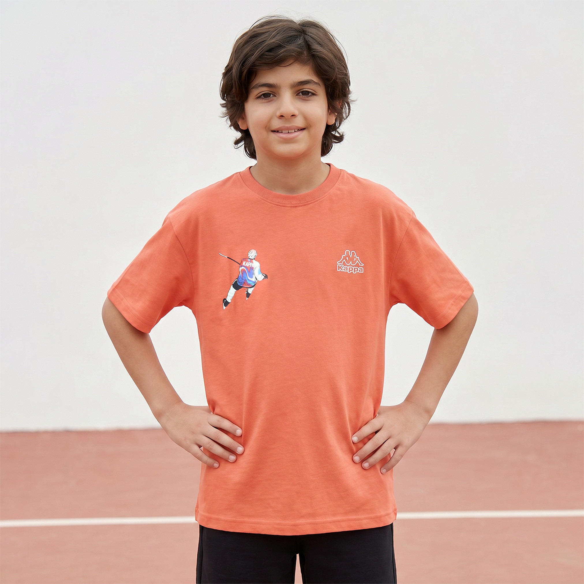 Kappa Crew Neck Short Sleeves T-shirt with Print-boys-clothing-tshirtsandpolos-image-1