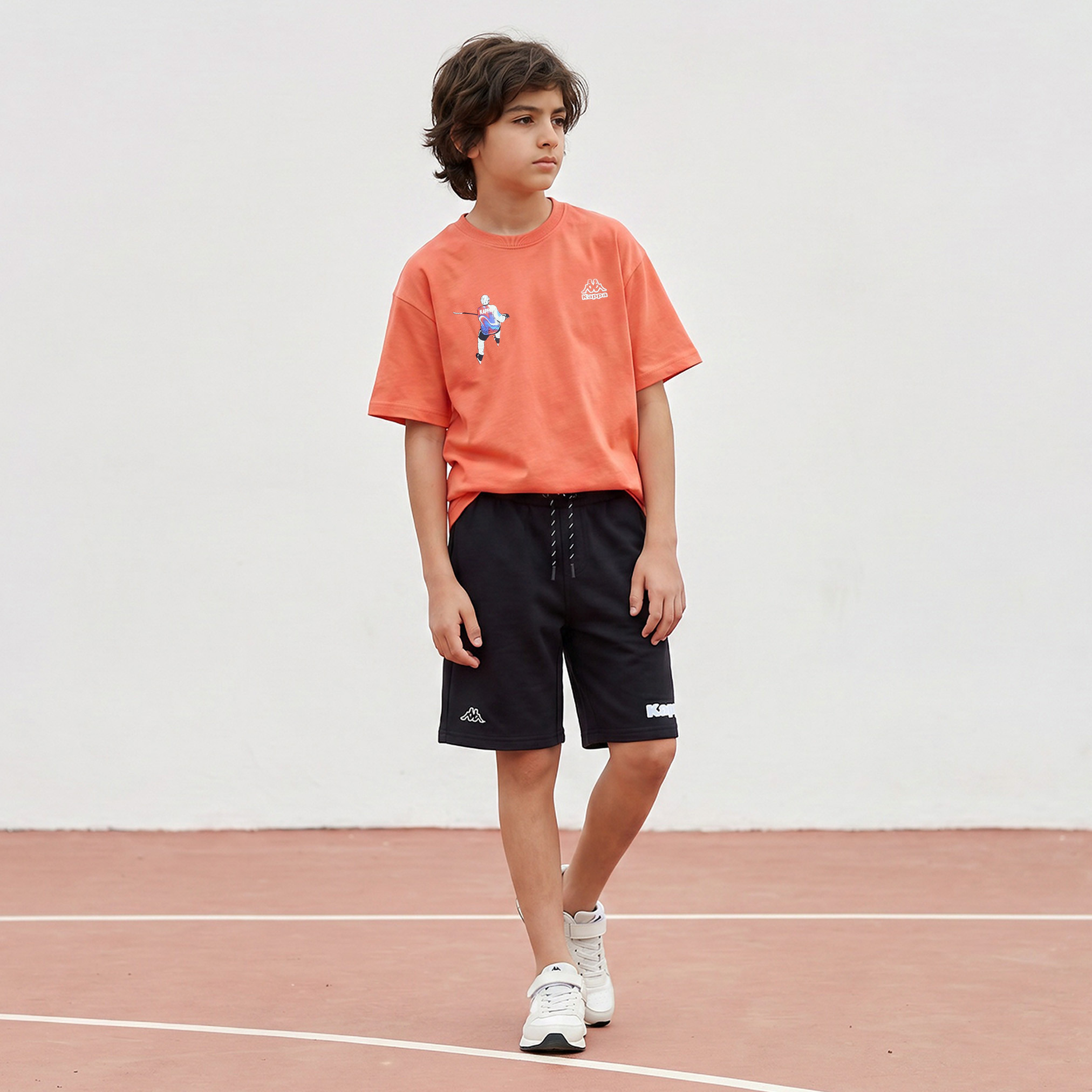Kappa Crew Neck Short Sleeves T-shirt with Print-boys-clothing-tshirtsandpolos-image-2