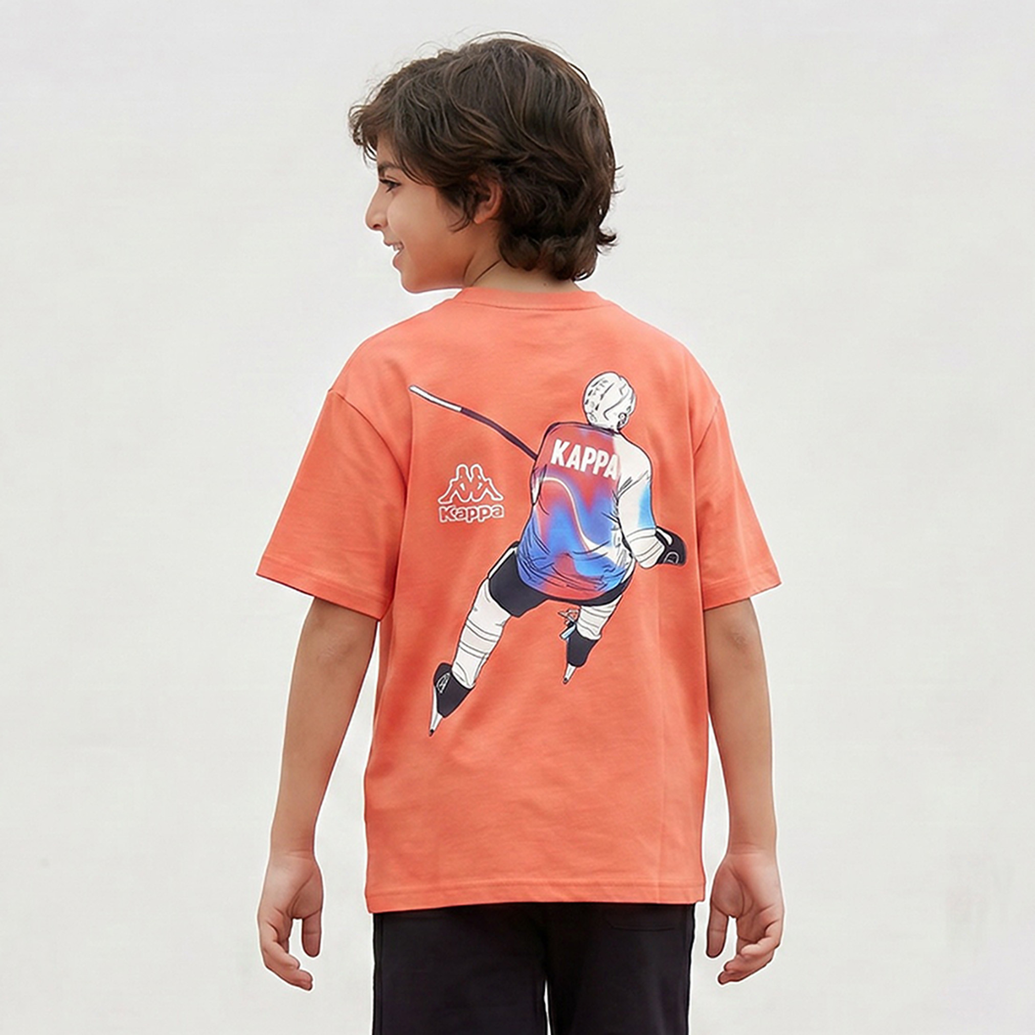 Kappa Crew Neck Short Sleeves T-shirt with Print-boys-clothing-tshirtsandpolos-image-3